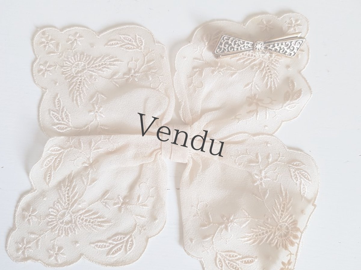 画像3: 【T様 ご予約品】フランスアンティーク　オーガンジーのリボン (3)