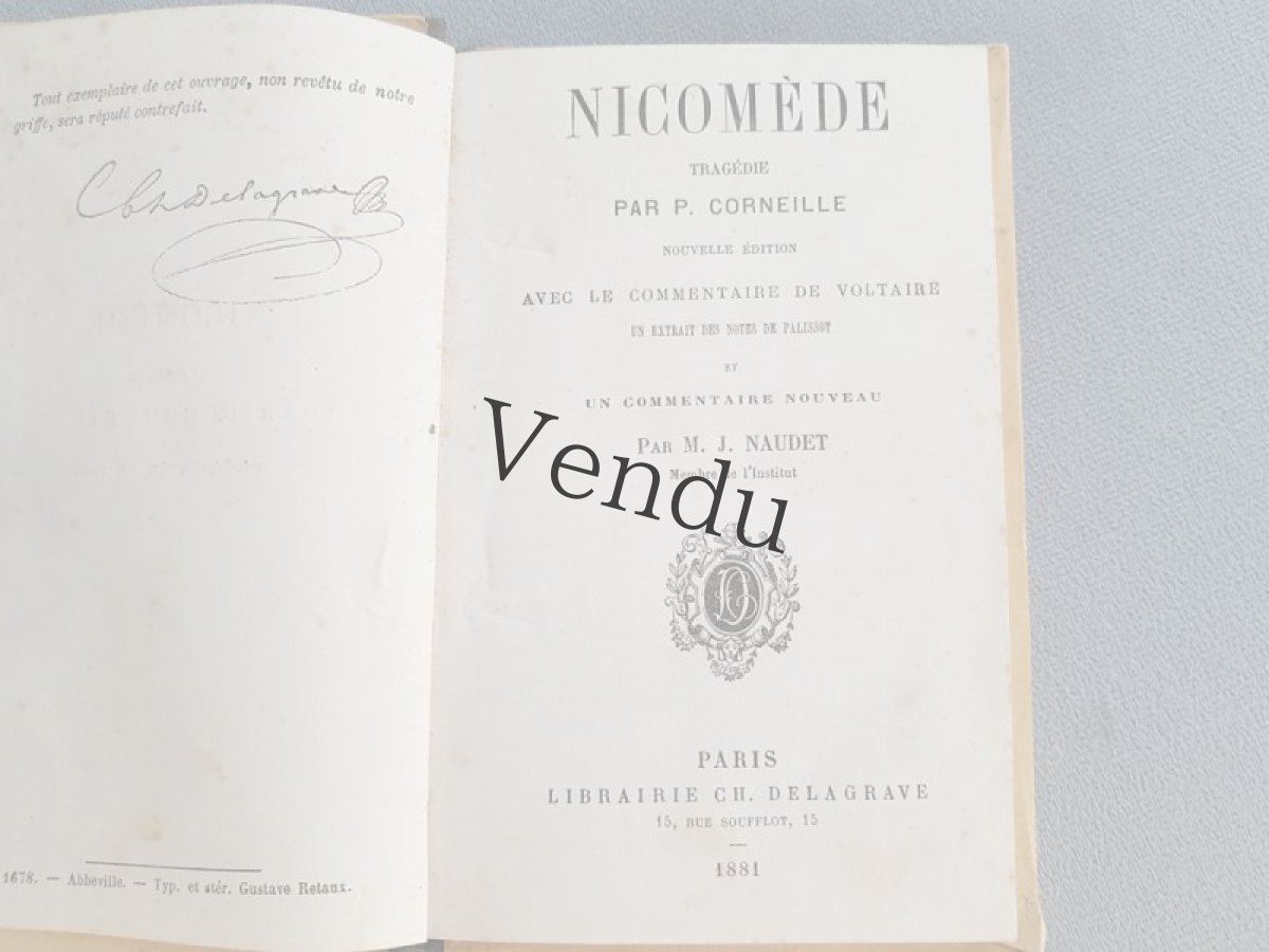 画像5: フランスアンティーク　1881年  LIBRAIRIE CH. DELAGRAVE社の本 (5)