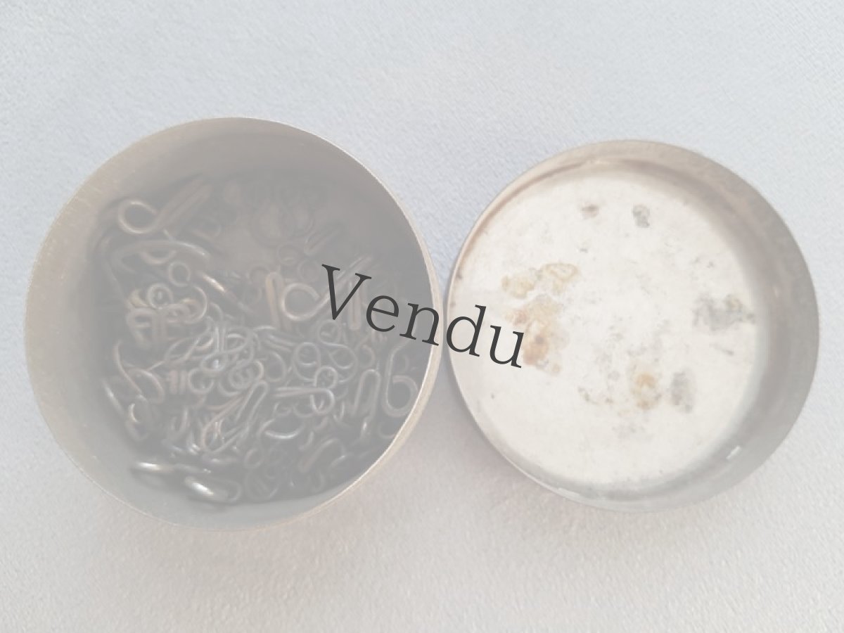 画像5: フランスヴィンテージ　ファーマシーTin缶　フック付き (5)