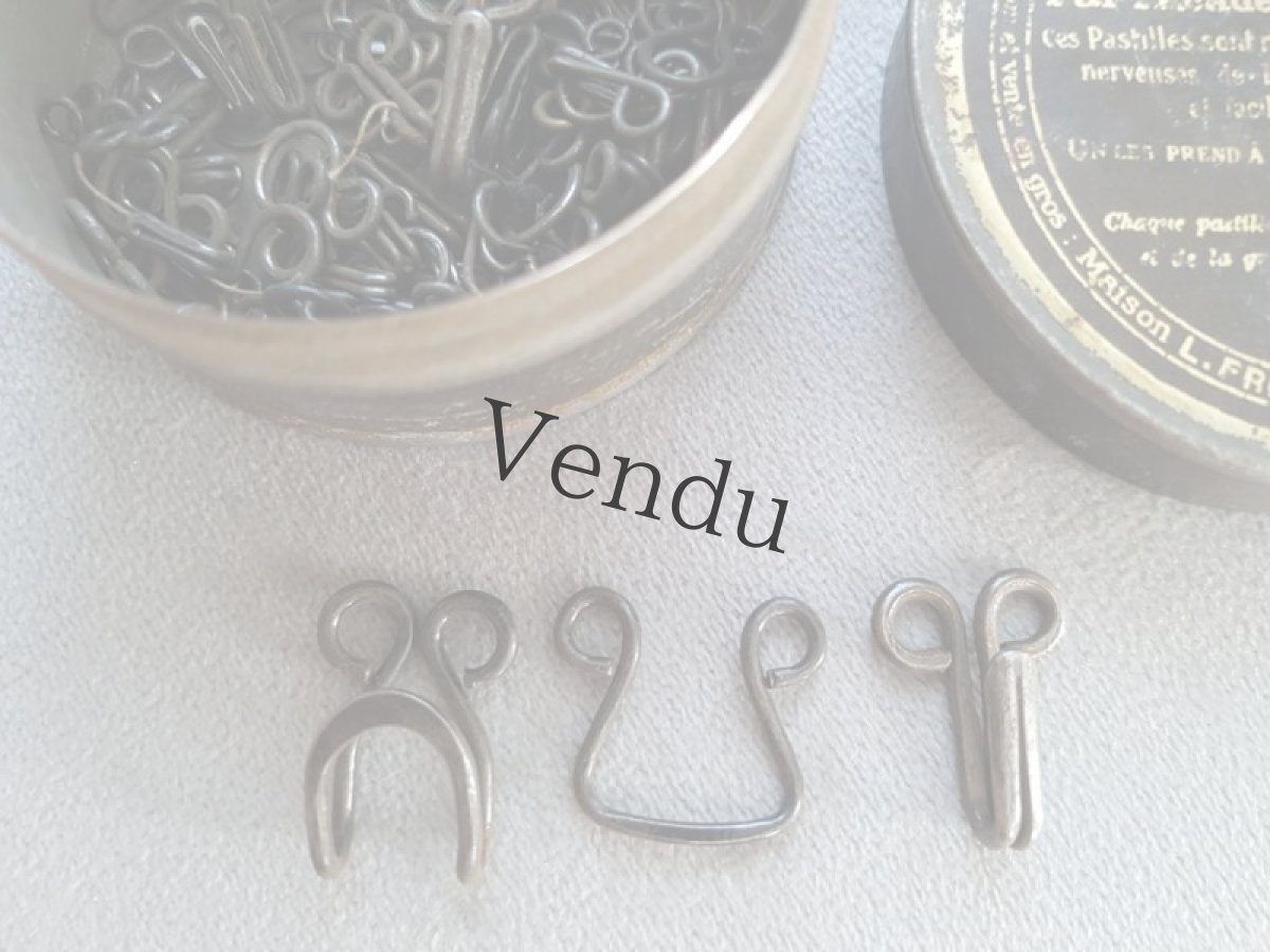 画像7: フランスヴィンテージ　ファーマシーTin缶　フック付き (7)