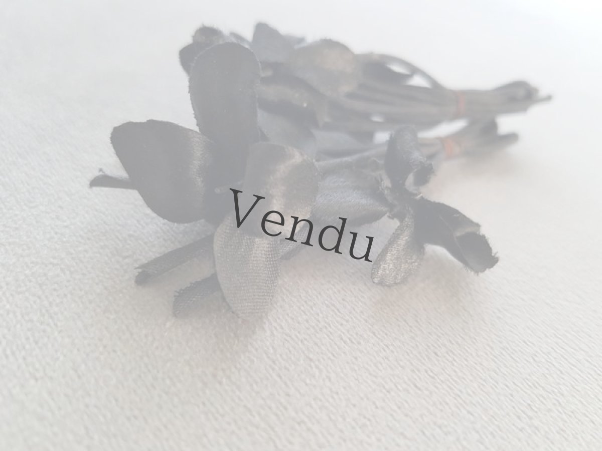 画像4: 【ご予約品】フランスアンティーク　布花 スミレNoir (4)