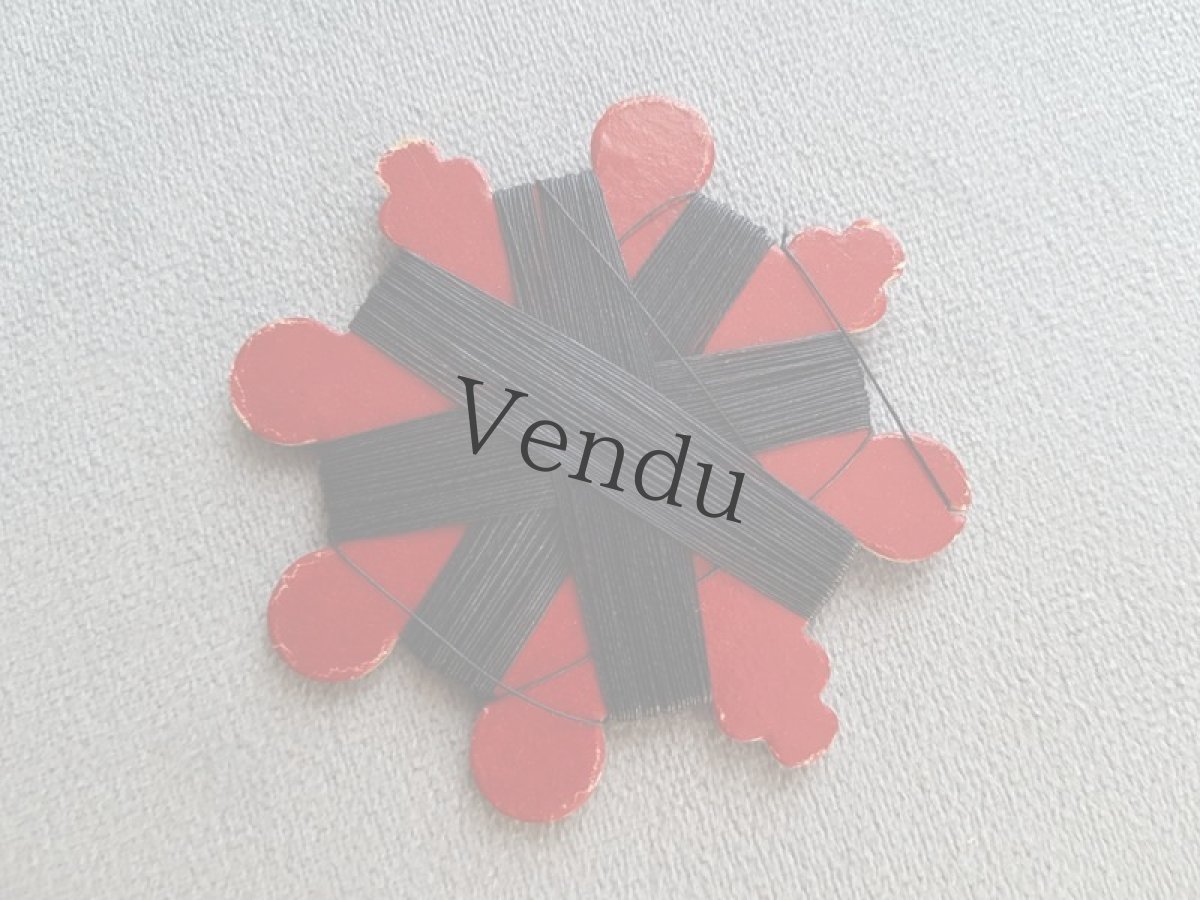 画像4: フランスアンティーク　リネン糸巻き Noir (4)