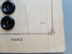 画像5: フランスアンティーク　シックなNoirのボタンシート 22mm (5)