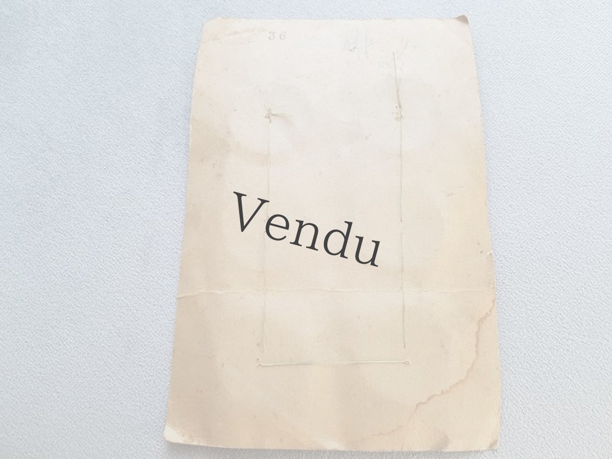 画像6: フランスヴィンテージ　エレガントポップな木製ボタンシート 31mm (6)