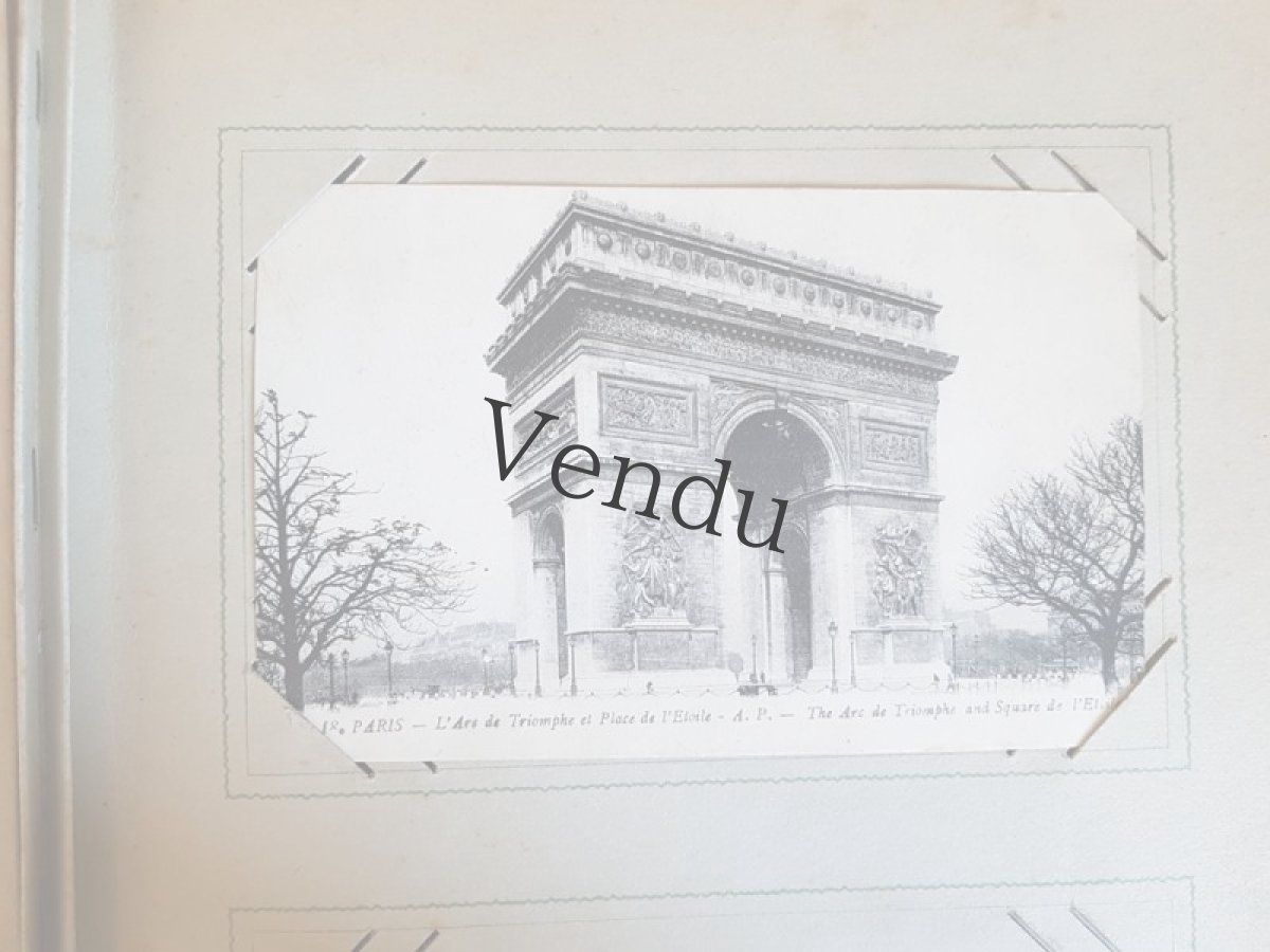 画像9: フランスアンティーク 1902年  ポストカードアルバム (9)
