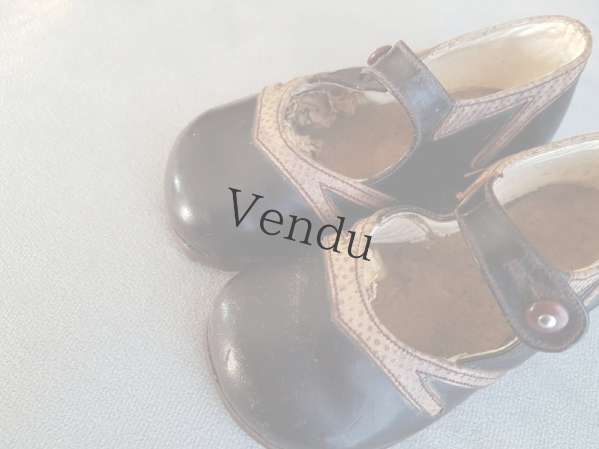画像5: フランスアンティーク　少女の靴 (5)