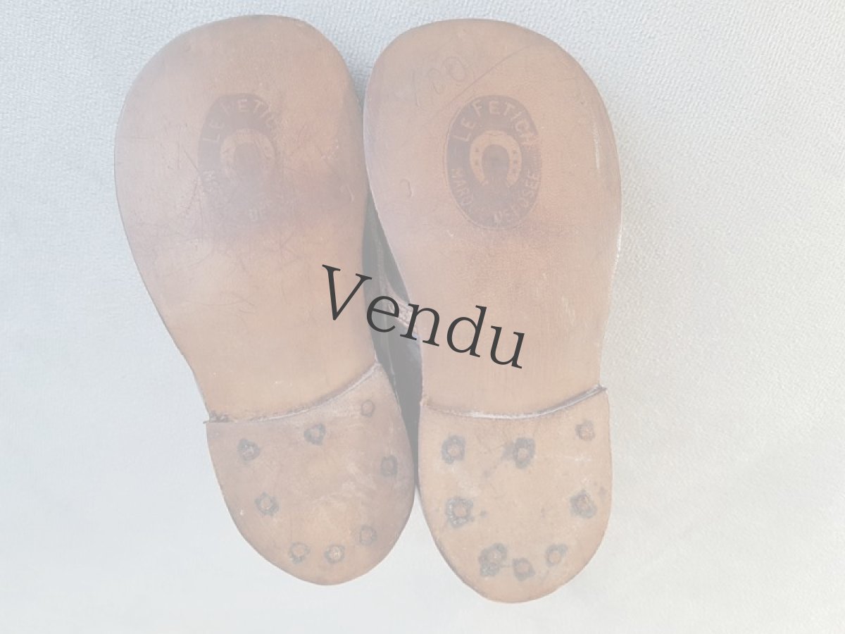 画像9: フランスアンティーク　少女の靴 (9)