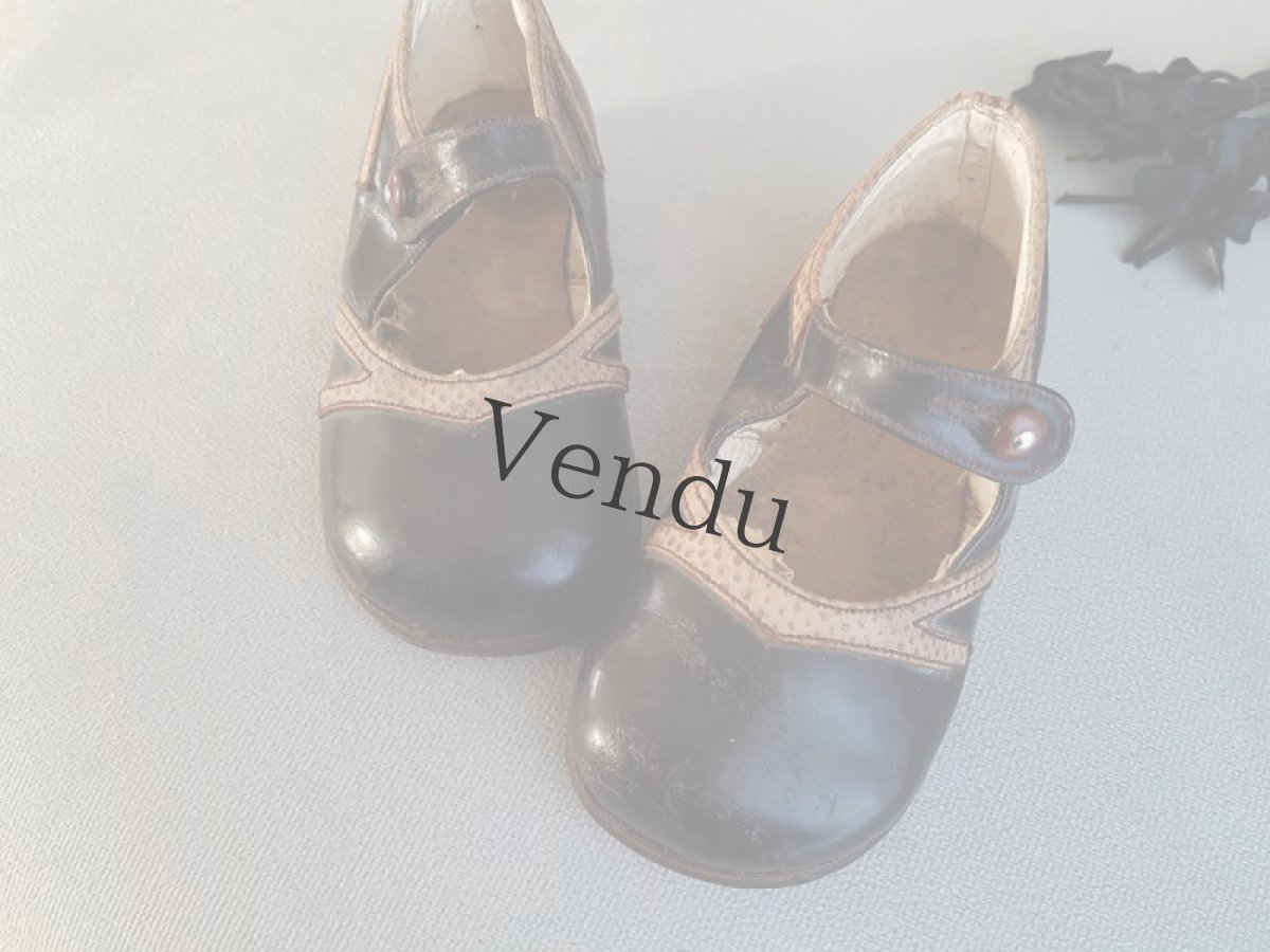 画像2: フランスアンティーク　少女の靴 (2)