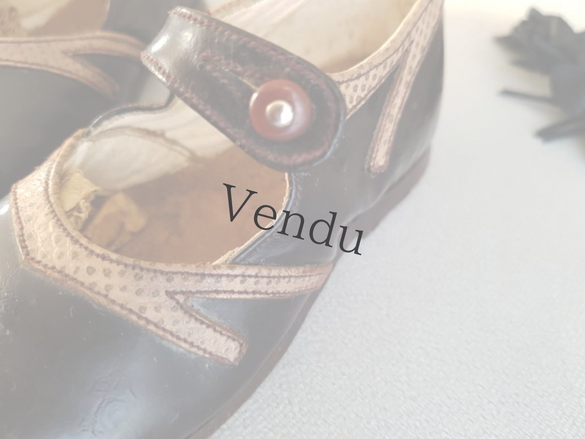 画像4: フランスアンティーク　少女の靴 (4)