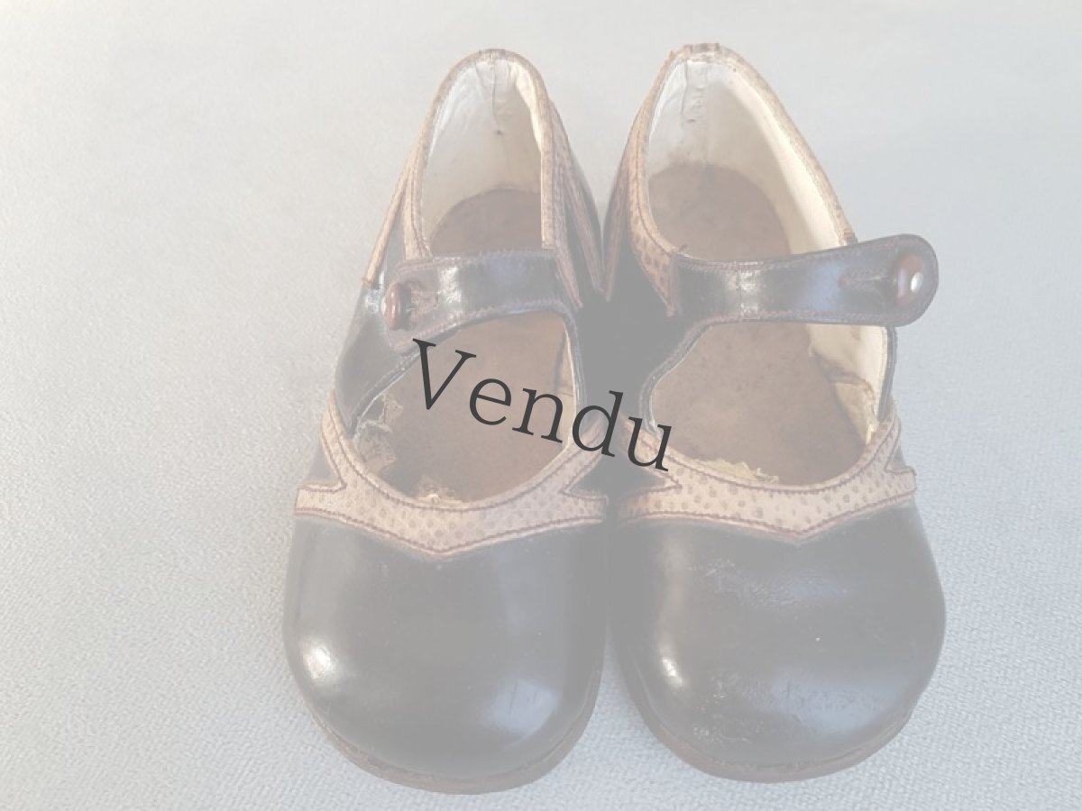 画像7: フランスアンティーク　少女の靴 (7)