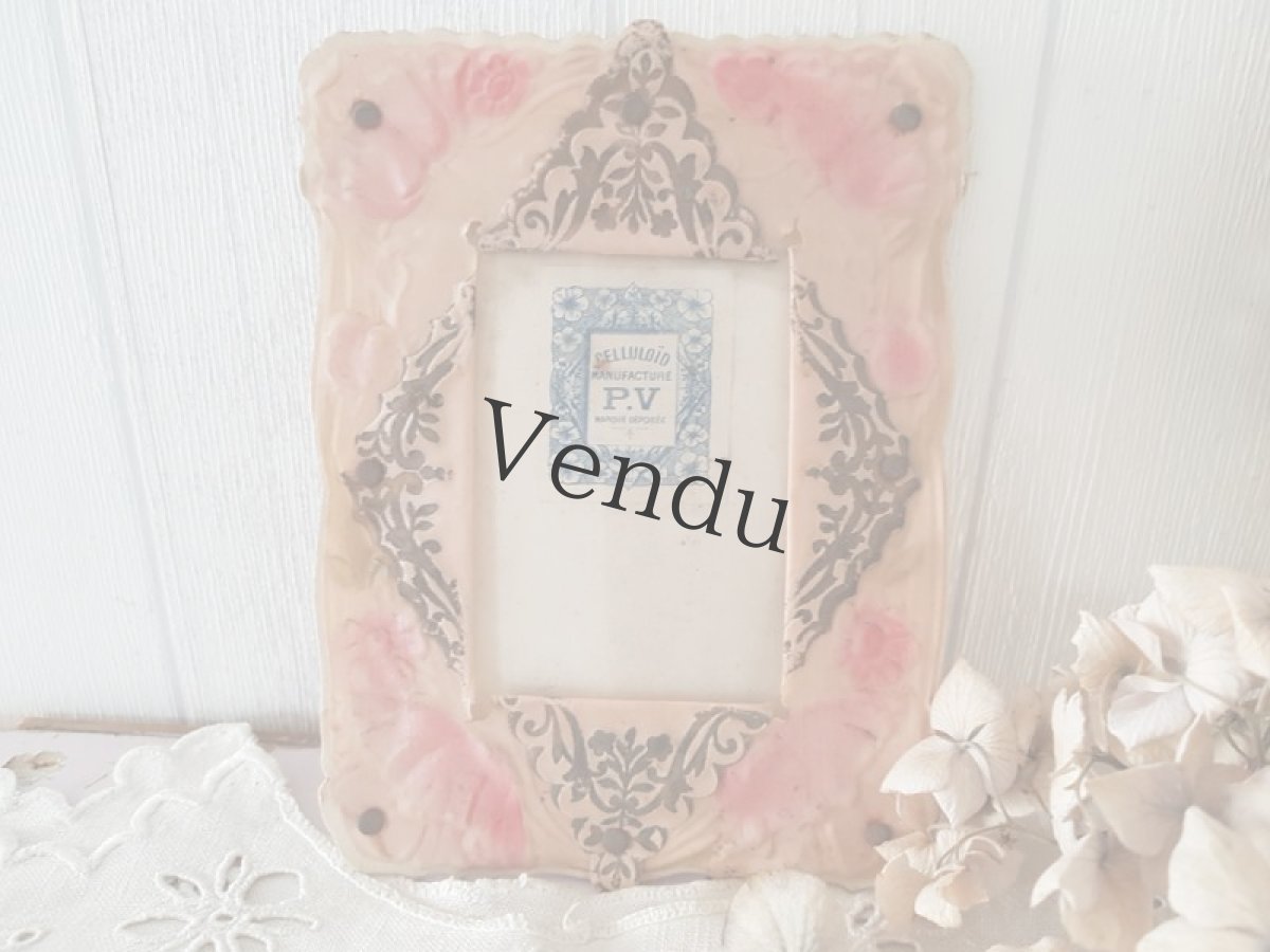 画像3: フランスアンティーク　セルロイドのフォトフレーム (3)