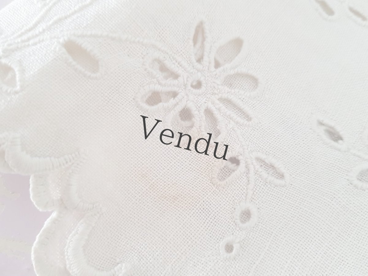 画像6: フランスアンティーク　カットワークのつけ襟 (6)