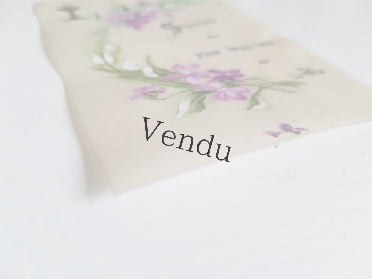 画像4: フランスアンティーク　セルロイドのホーリーカード (4)