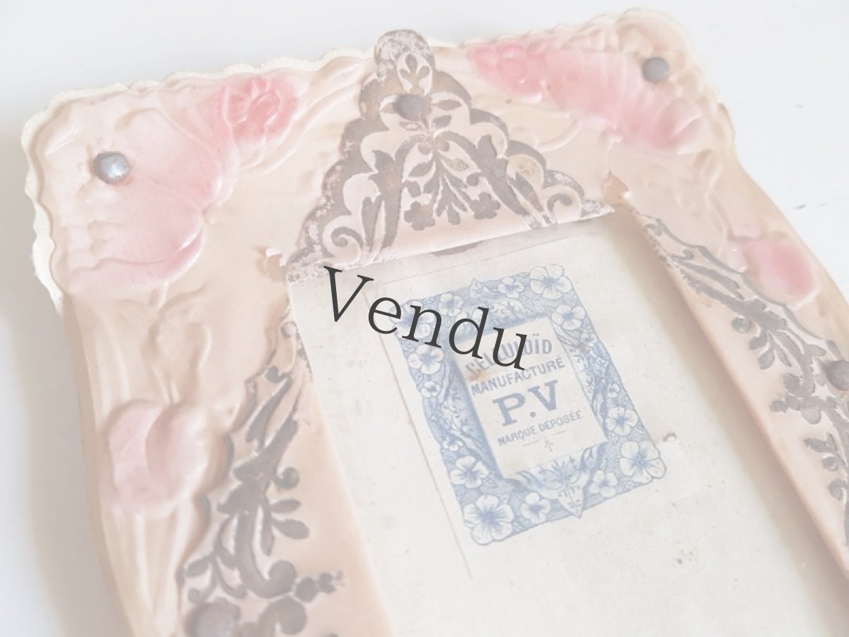 画像6: フランスアンティーク　セルロイドのフォトフレーム (6)