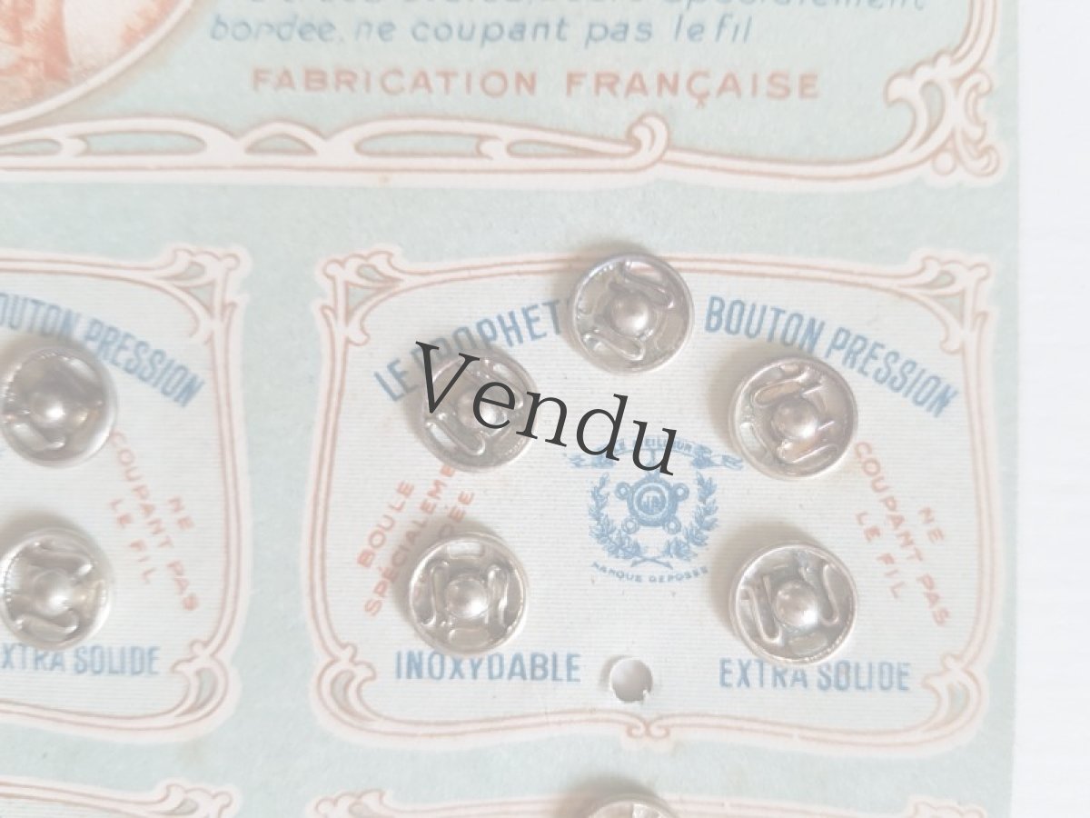 画像4: 【HOLD】フランスヴィンテージ　スナップボタン (4)