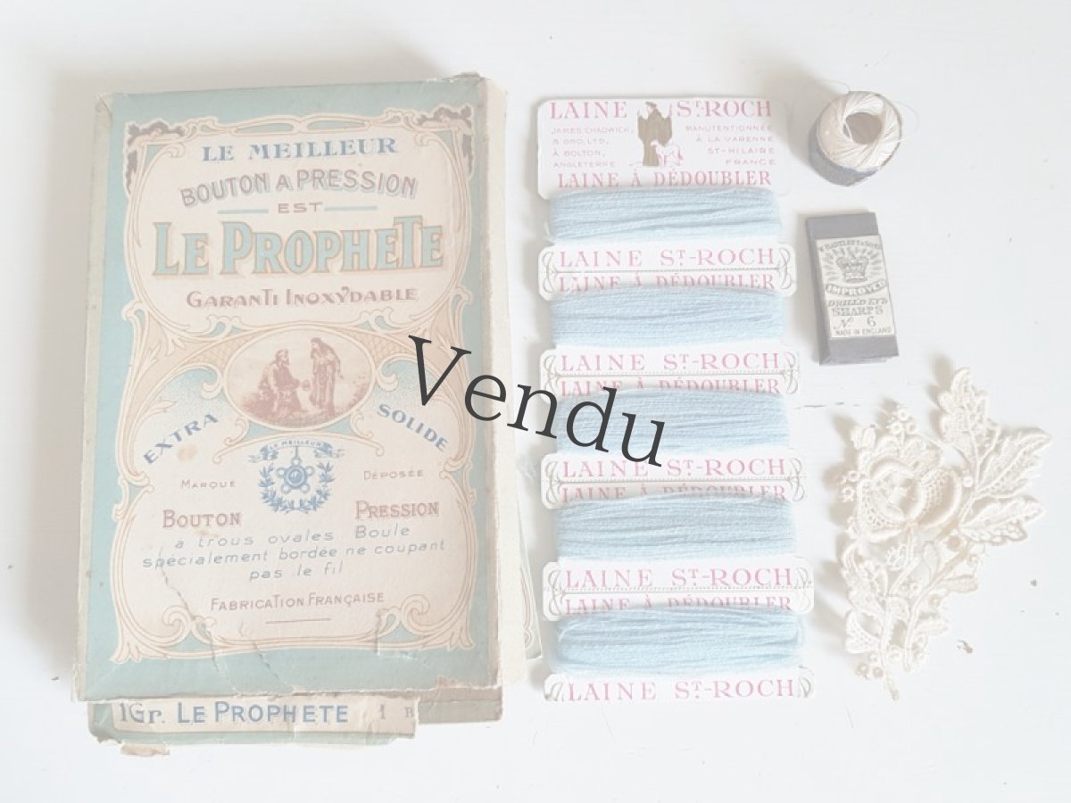 画像9: フランスヴィンテージ　レースのお花モティーフセット (9)