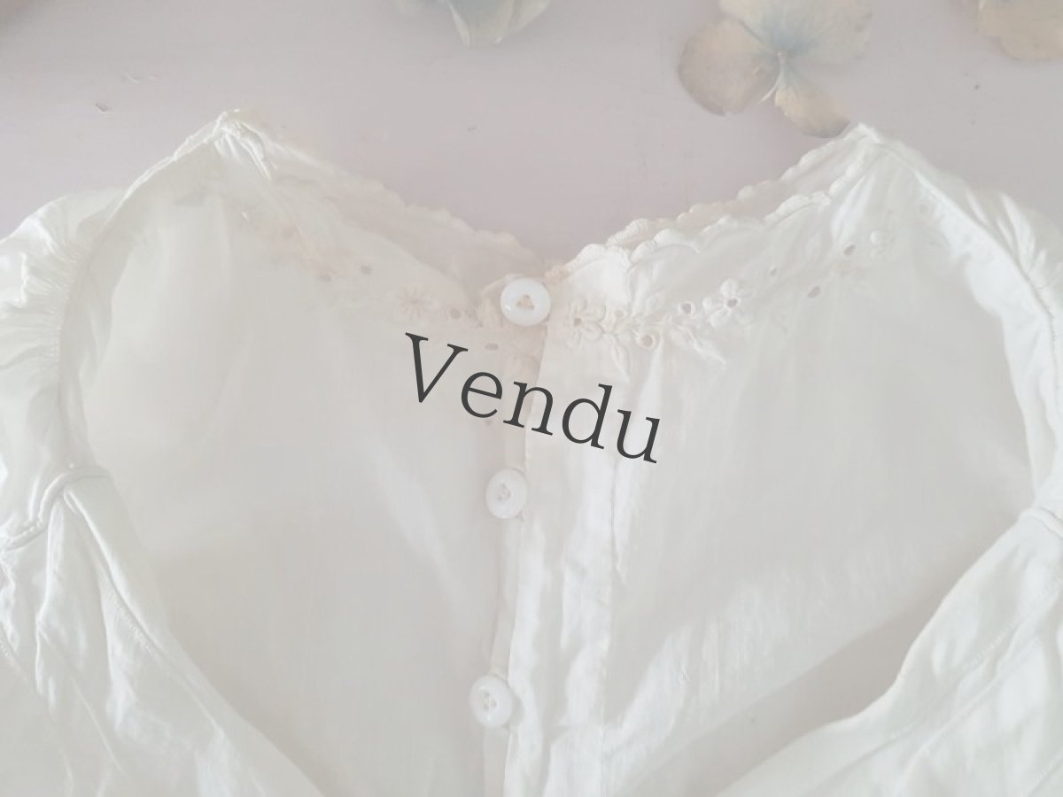 画像3: フランスアンティーク　べべの可愛いブラウス (3)