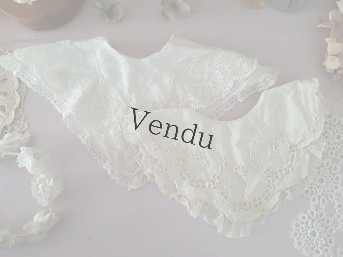 画像8: フランスアンティーク　フィレレースのバボワール (8)