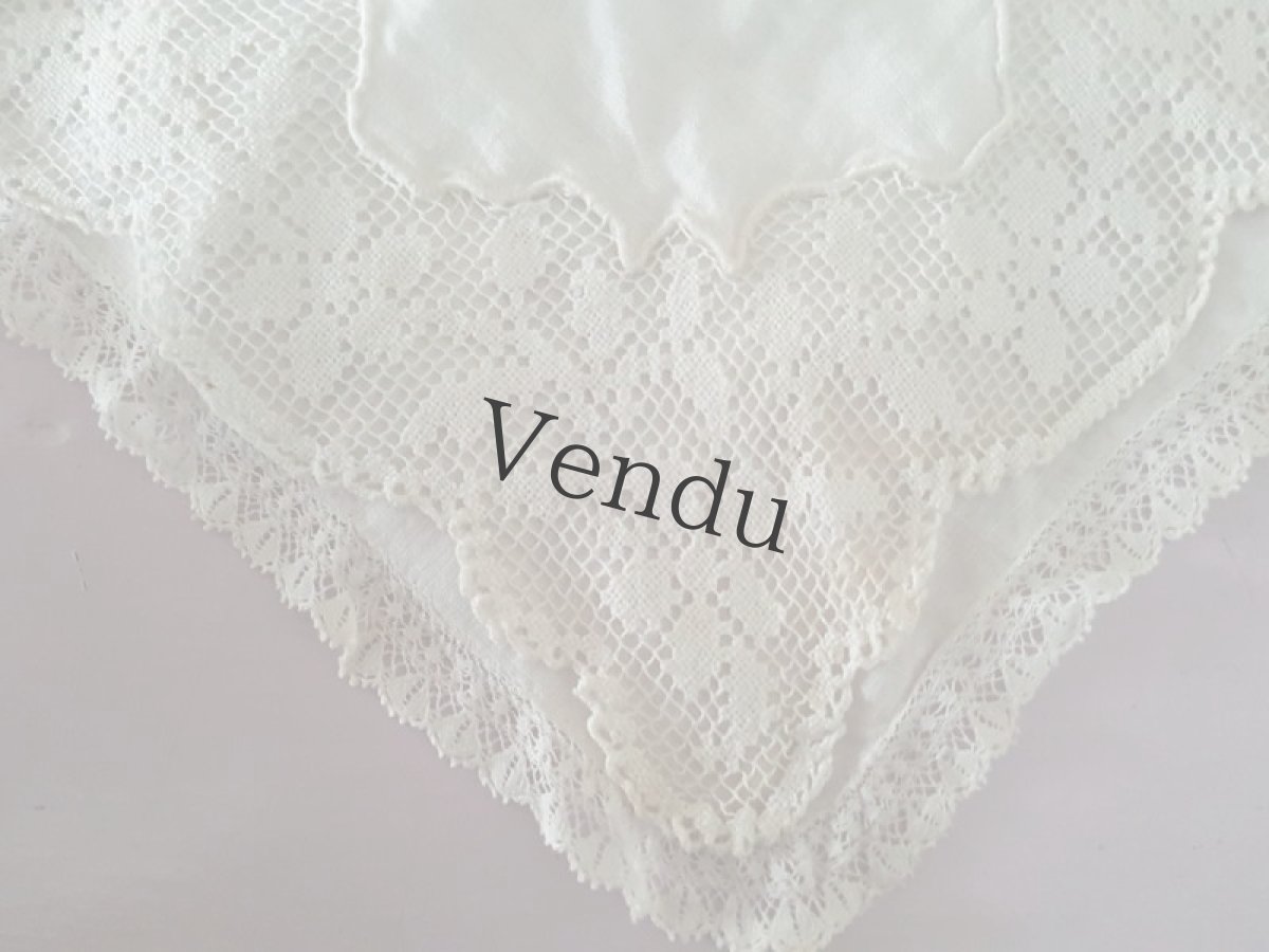 画像2: フランスアンティーク　フィレレースのバボワール (2)