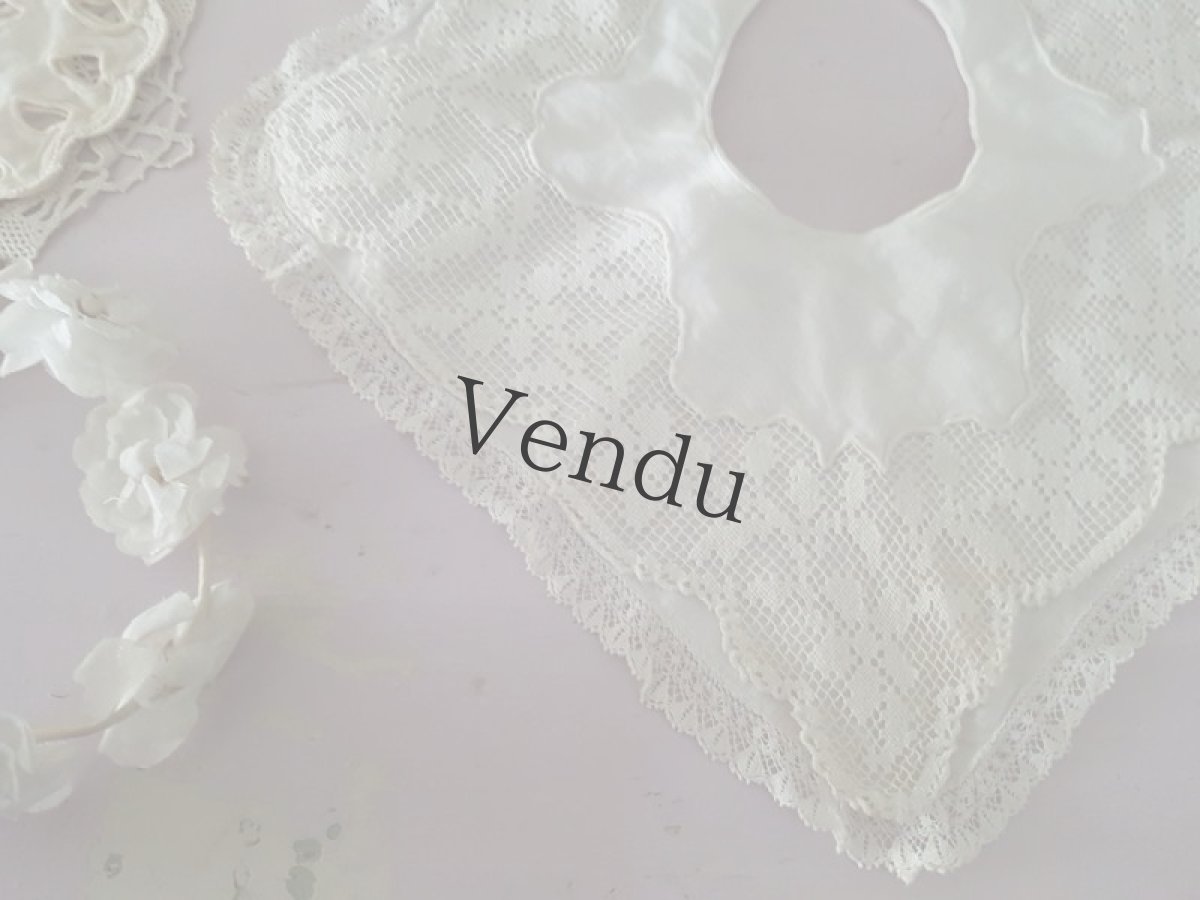 画像4: フランスアンティーク　フィレレースのバボワール (4)