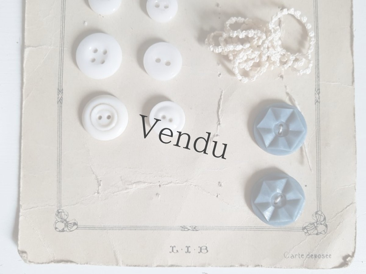 画像6: フランスヴィンテージ　メルスリーセット《Bleu Clair》 (6)