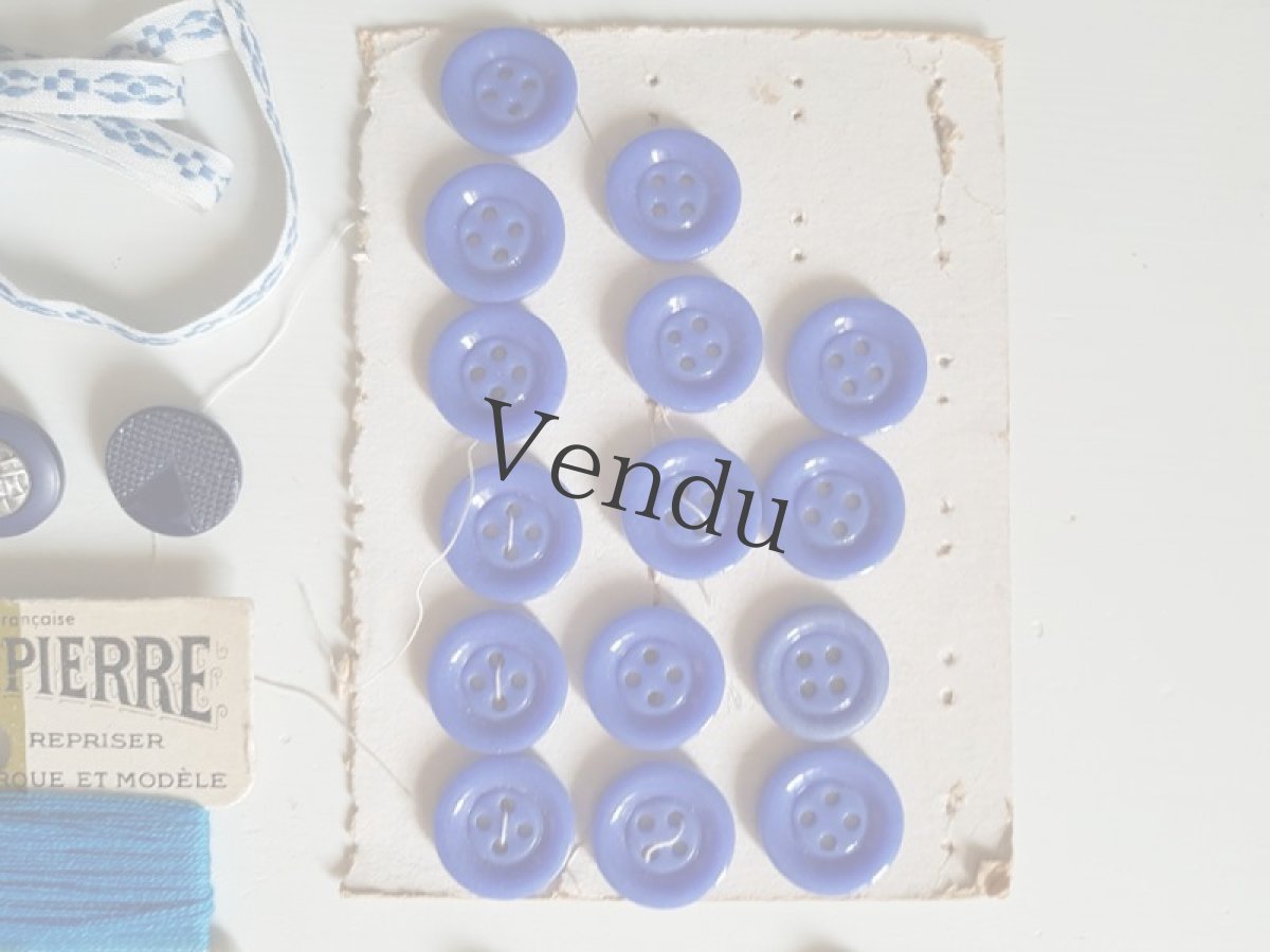 画像5: フランスヴィンテージ　メルスリーセット《Bleu》 (5)