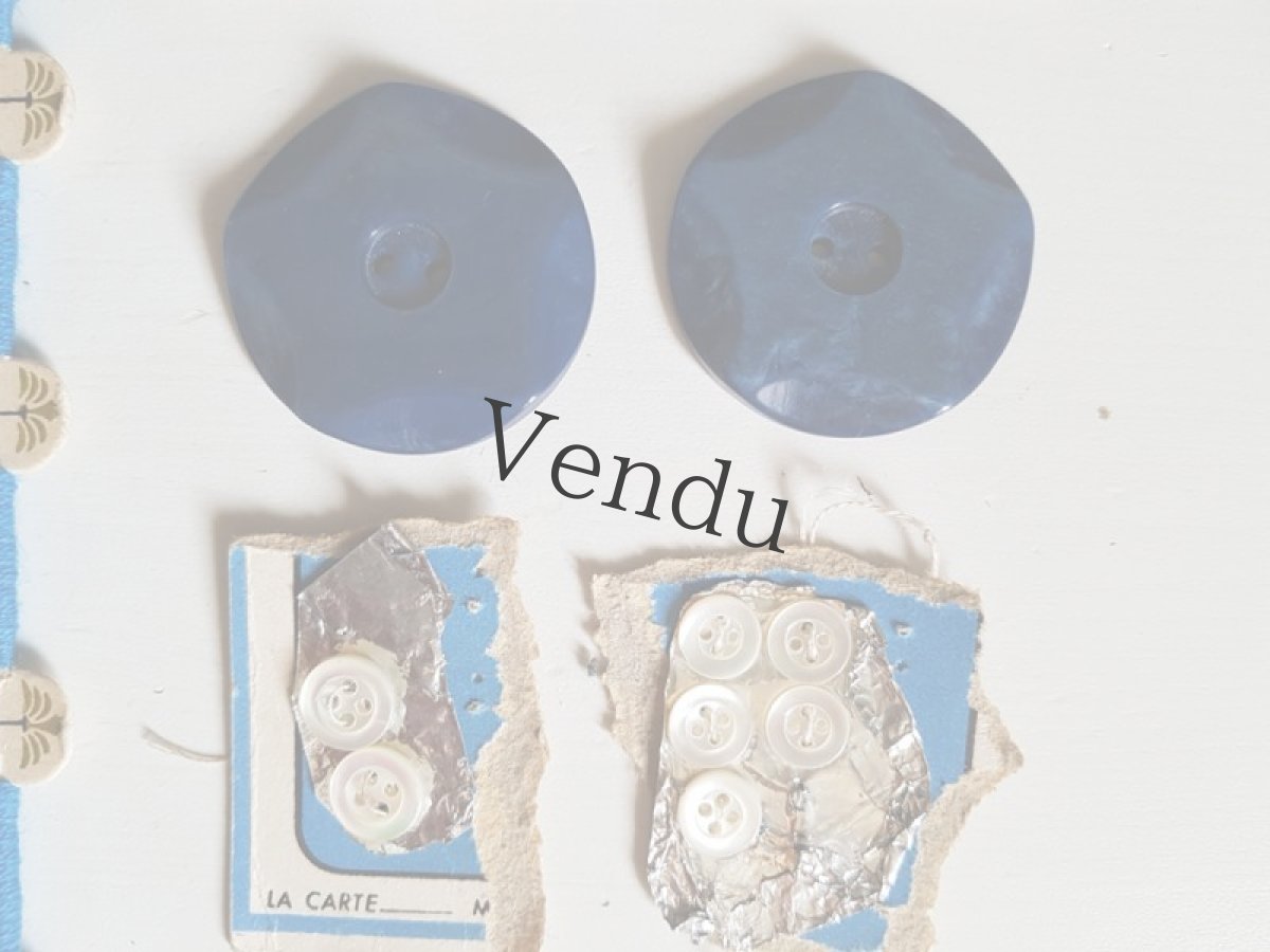 画像6: フランスヴィンテージ　メルスリーセット《Bleu》 (6)