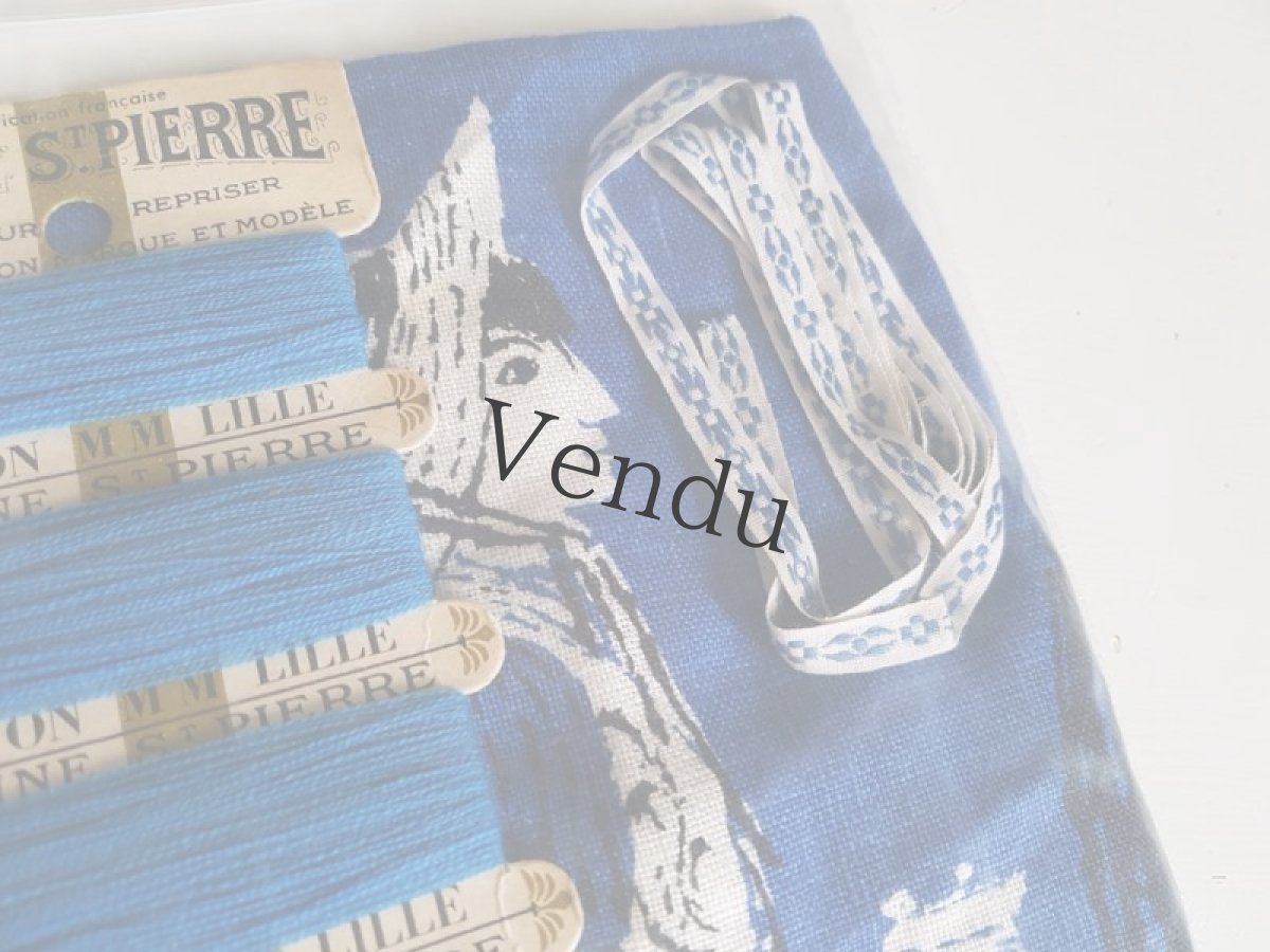 画像8: フランスヴィンテージ　メルスリーセット《Bleu》 (8)