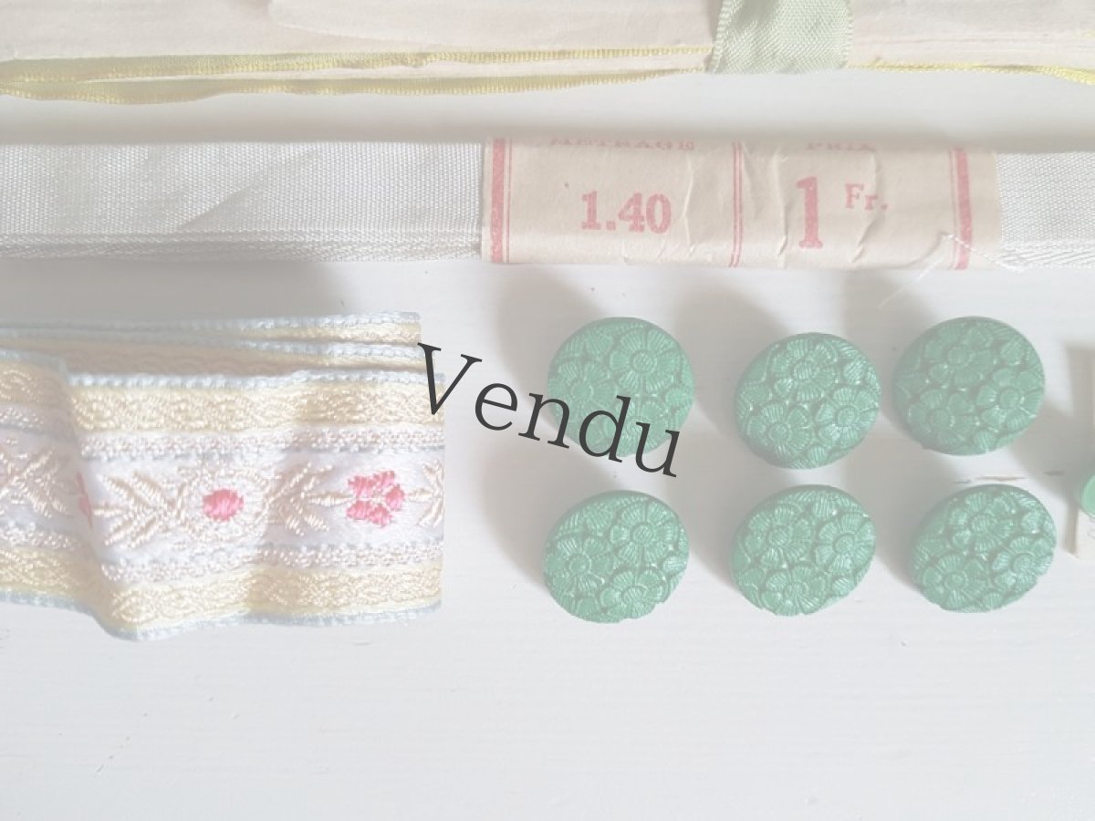 画像5: フランスヴィンテージ　メルスリーセット《Vert》 (5)