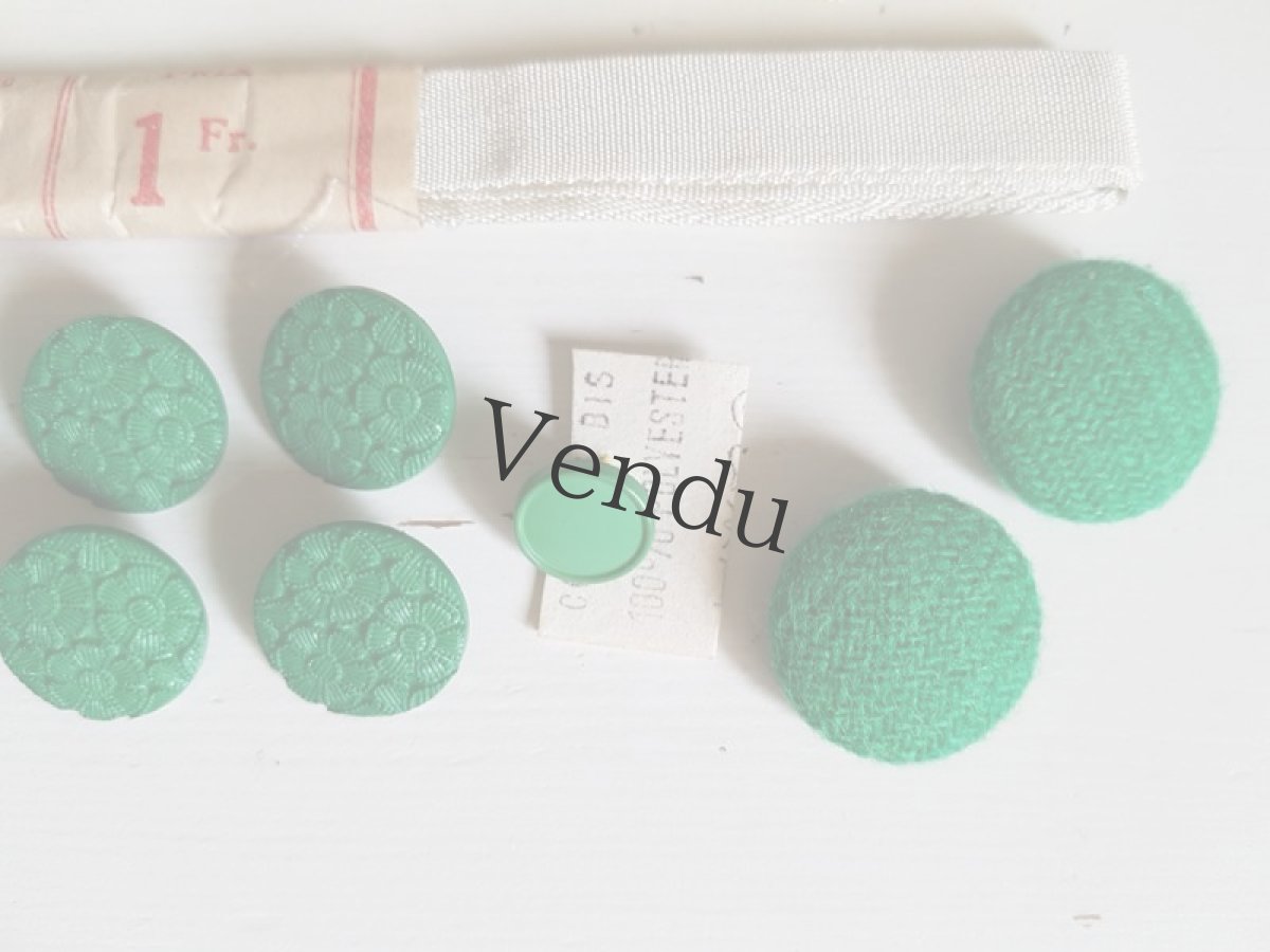 画像6: フランスヴィンテージ　メルスリーセット《Vert》 (6)