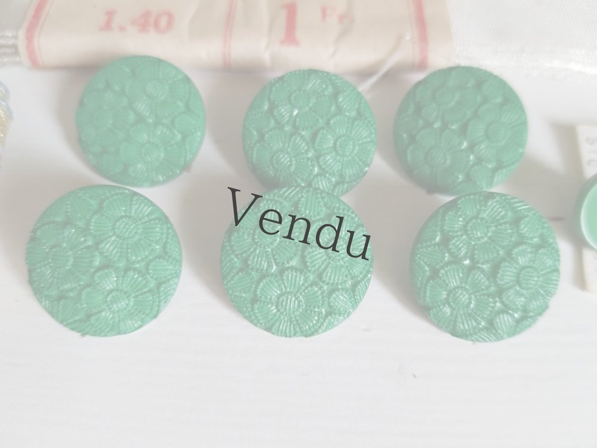 画像8: フランスヴィンテージ　メルスリーセット《Vert》 (8)