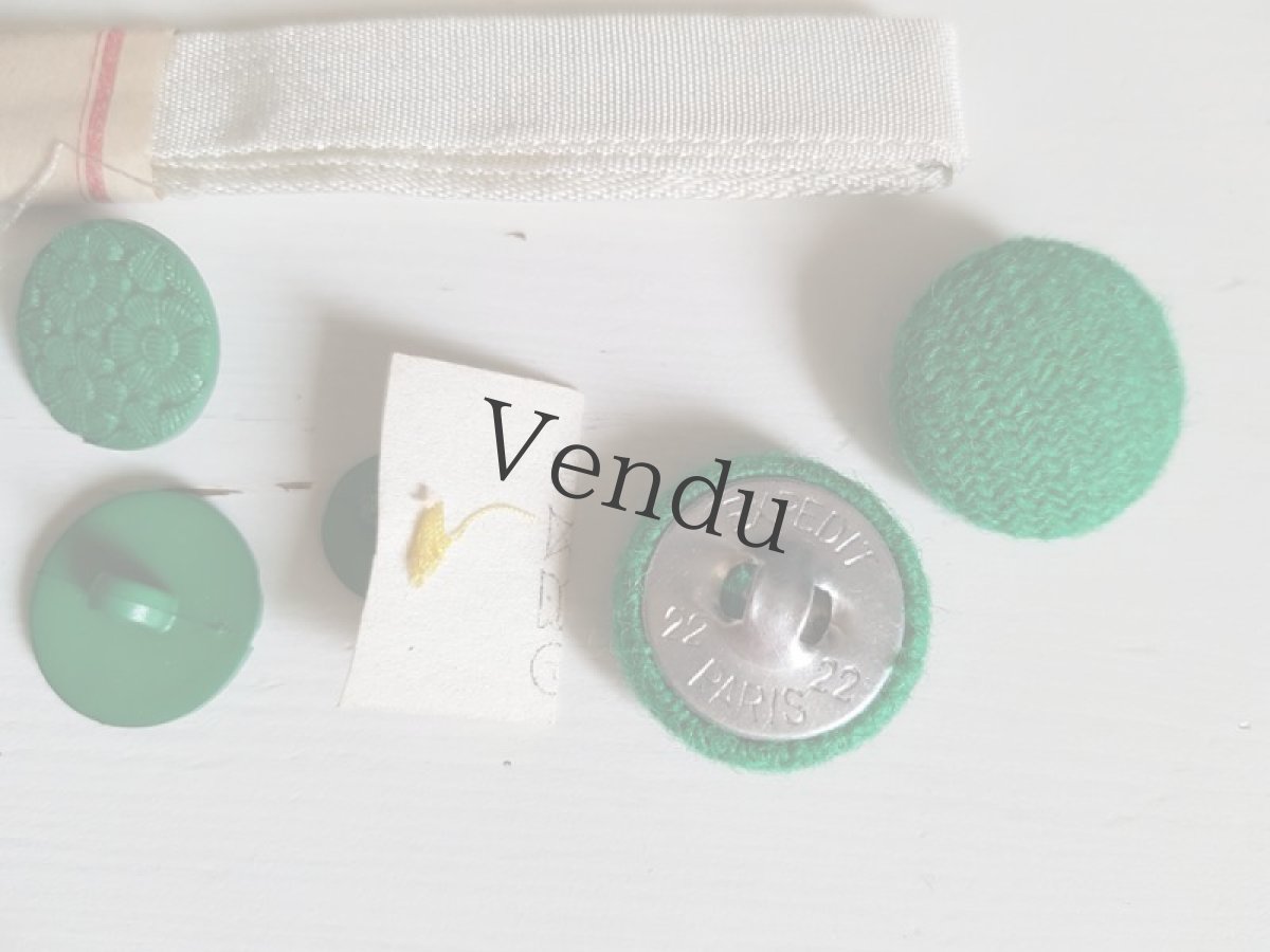 画像10: フランスヴィンテージ　メルスリーセット《Vert》 (10)