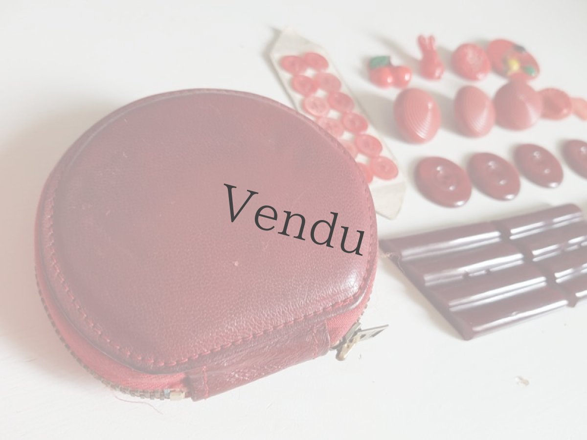 画像6: フランスヴィンテージ　メルスリーセット《Cerise》 (6)