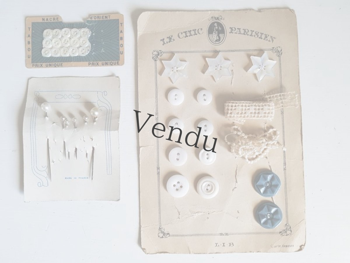 画像2: フランスヴィンテージ　メルスリーセット《Bleu Clair》 (2)