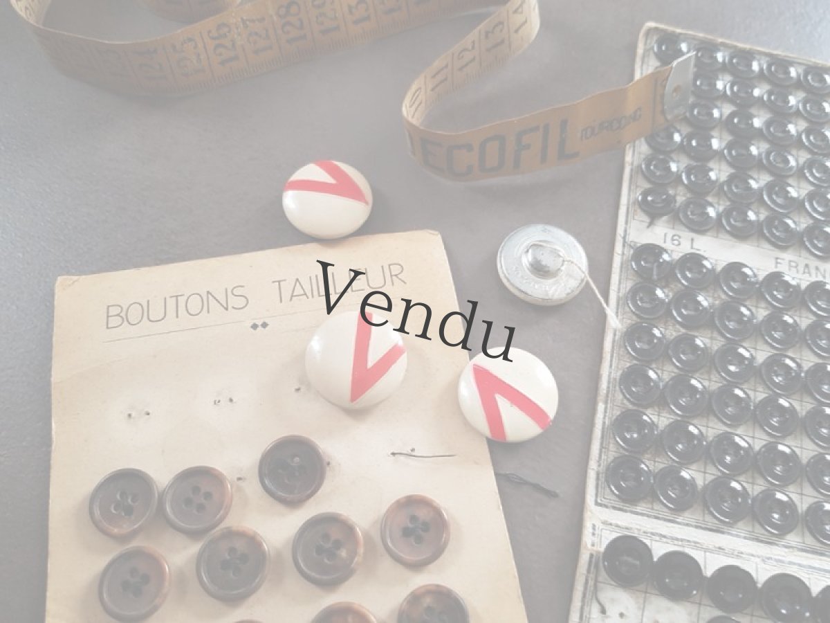 画像5: ドイツアンティーク　メタルボタン 24mm (5)