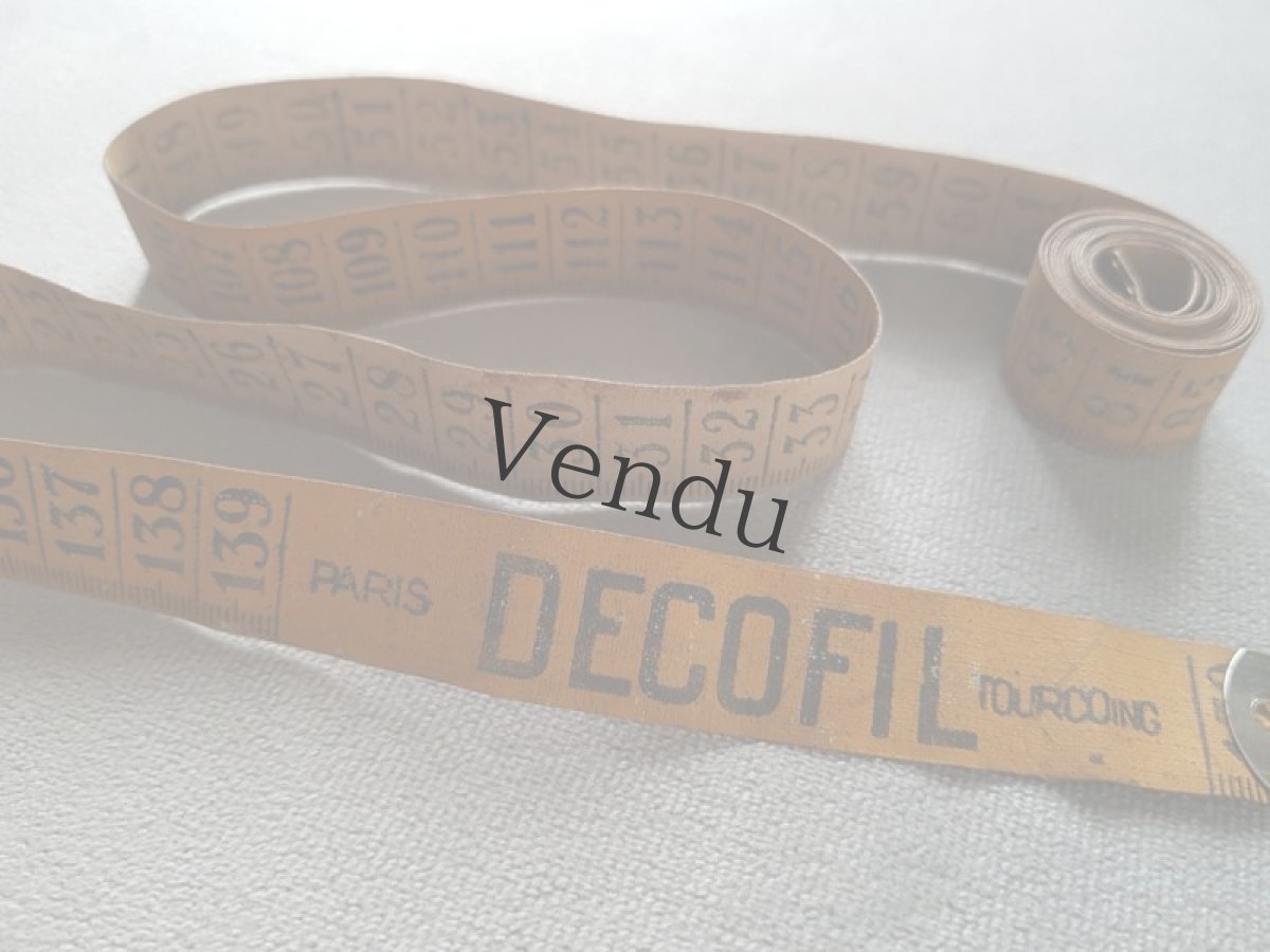 画像2: フランスアンティーク　革製メジャー DECOFIL (2)