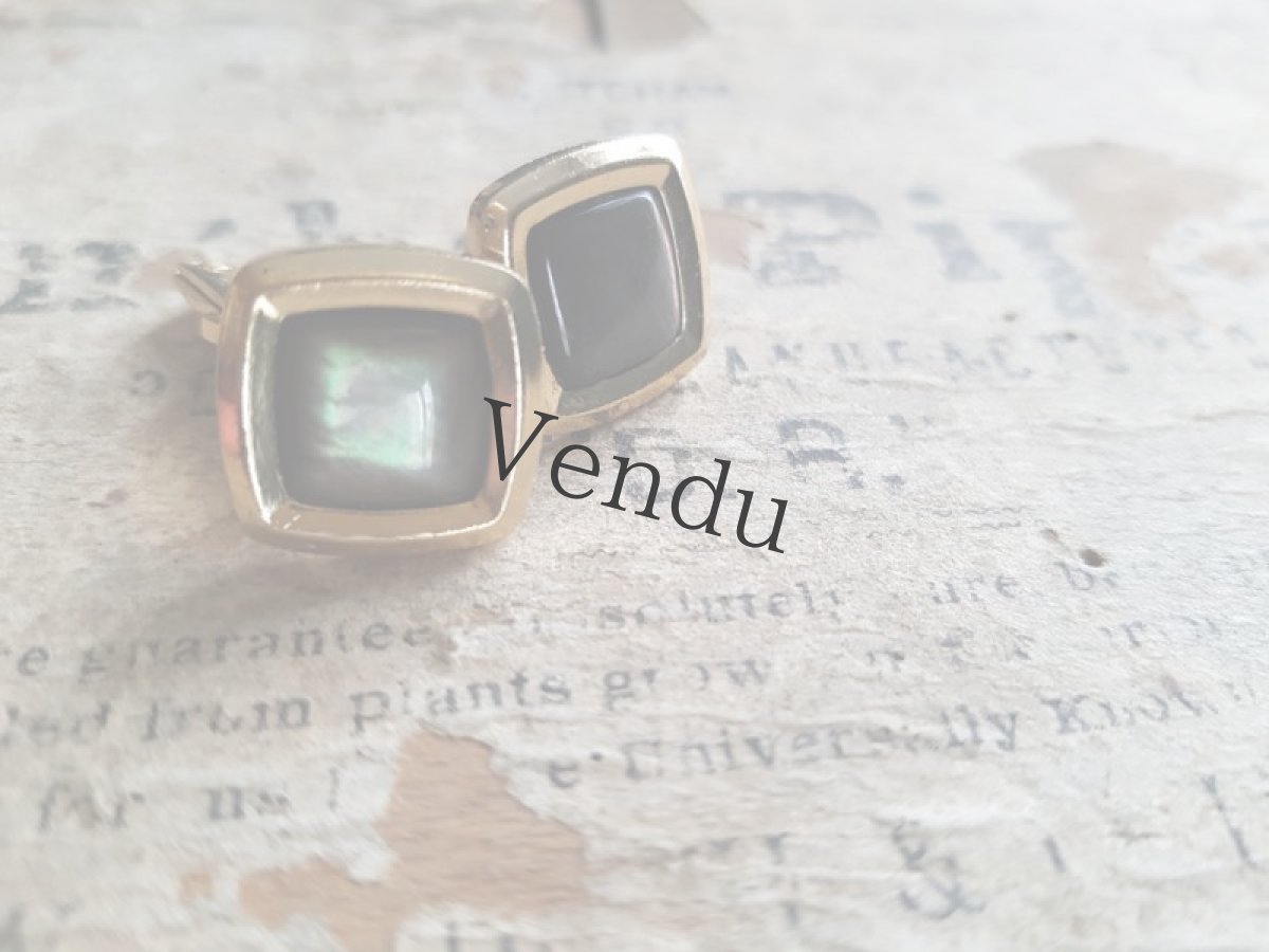 画像4: フランスヴィンテージ　カフスボタン (4)