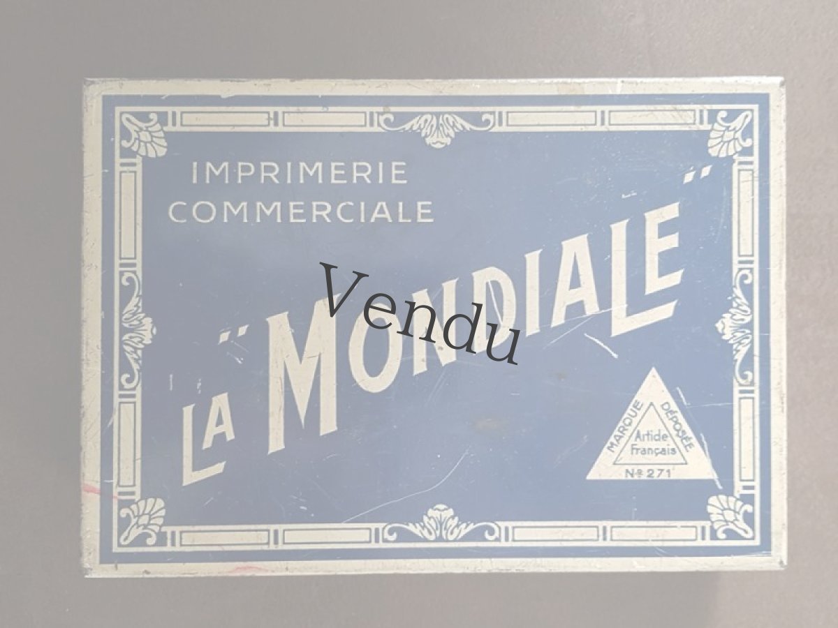 画像8: フランスアンティーク　事務用スタンプ LA MONDIALE (8)