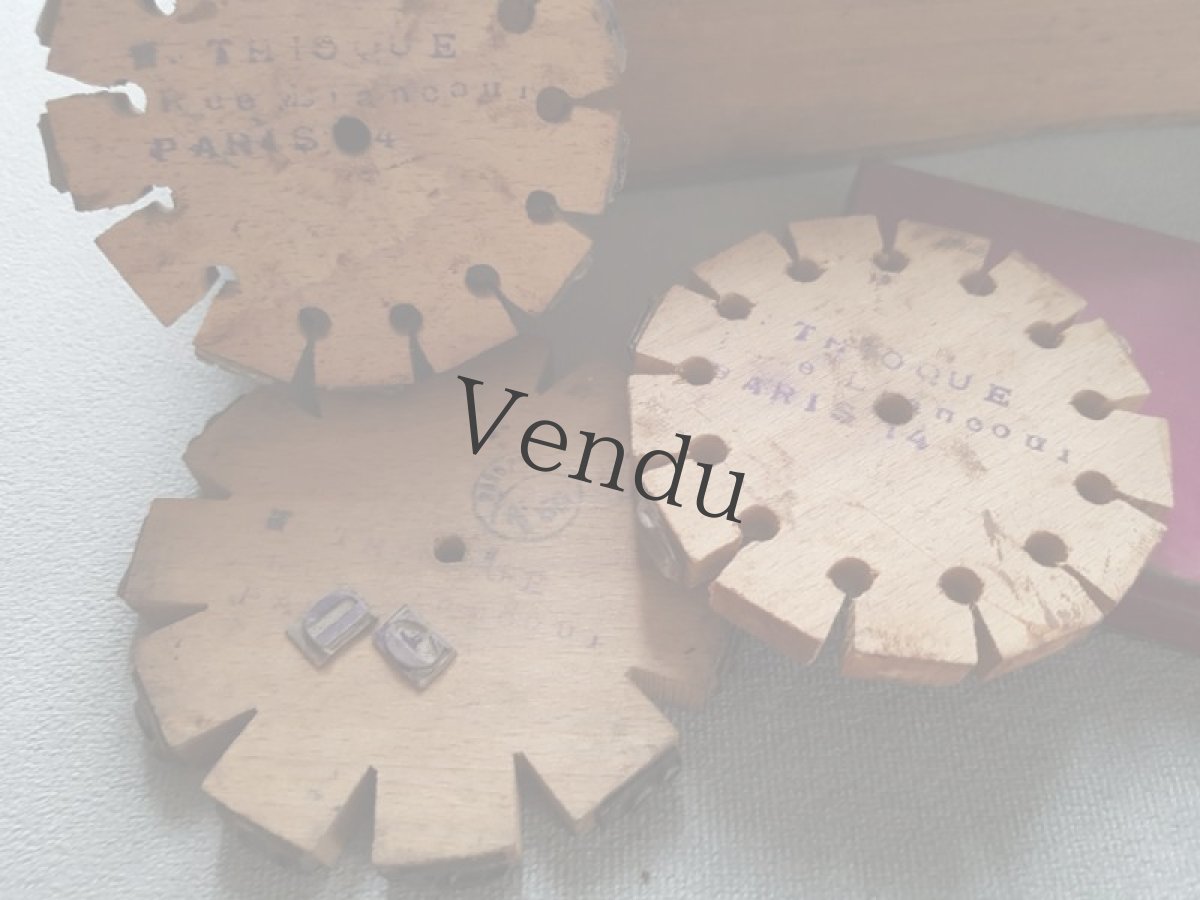 画像10: フランスアンティーク　木箱に入った木製スタンプセット (10)