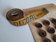 画像1: フランスアンティーク　革製メジャー DECOFIL (1)