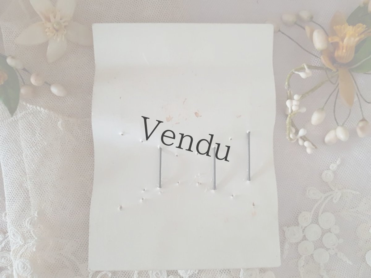 画像3: フランスアンティーク　オーバル型ガラスパールのエパングルシート (3)