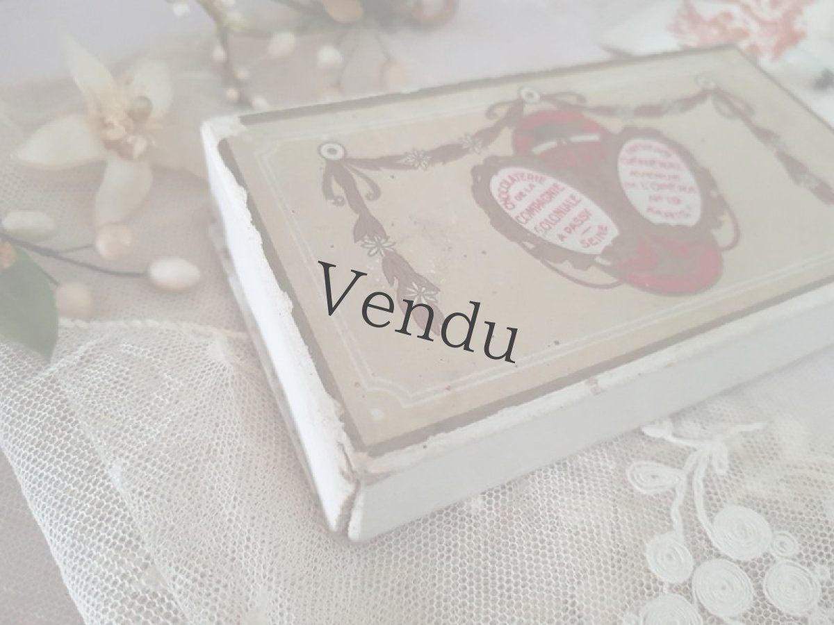 画像2: フランスアンティーク　ショコラティエのお菓子箱 (2)