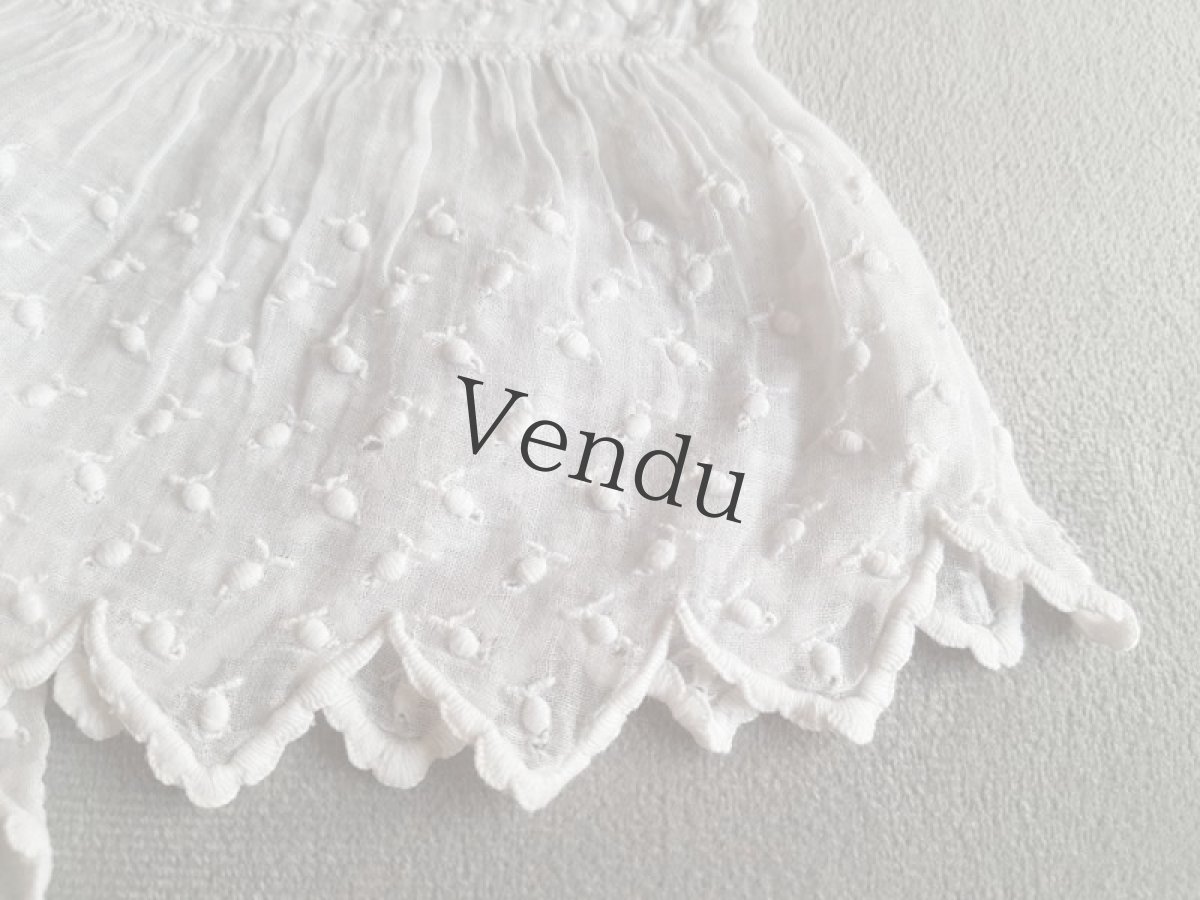 画像2: フランスヴィンテージ　レースのお袖セット (2)