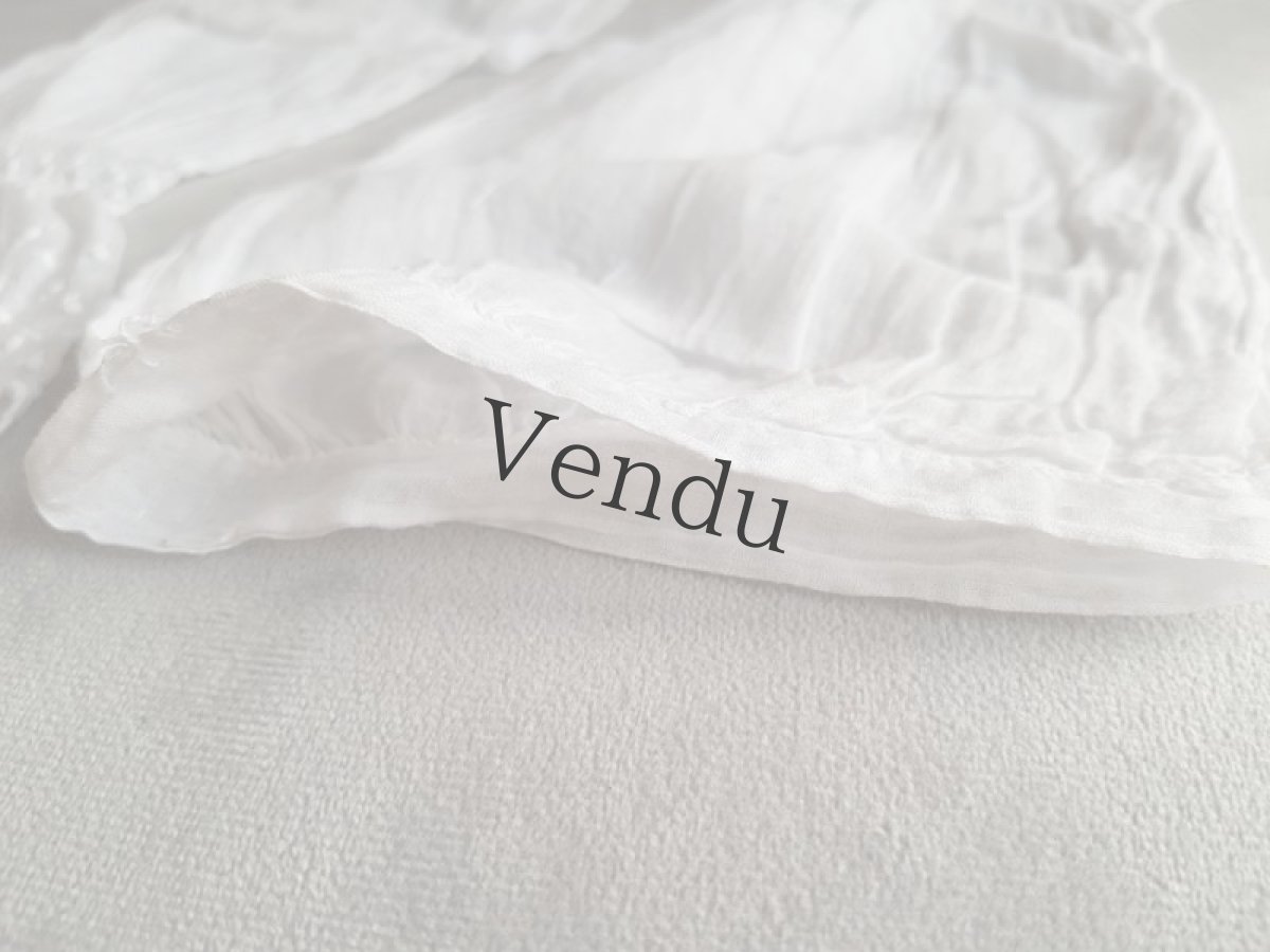 画像5: フランスヴィンテージ　レースのお袖セット (5)