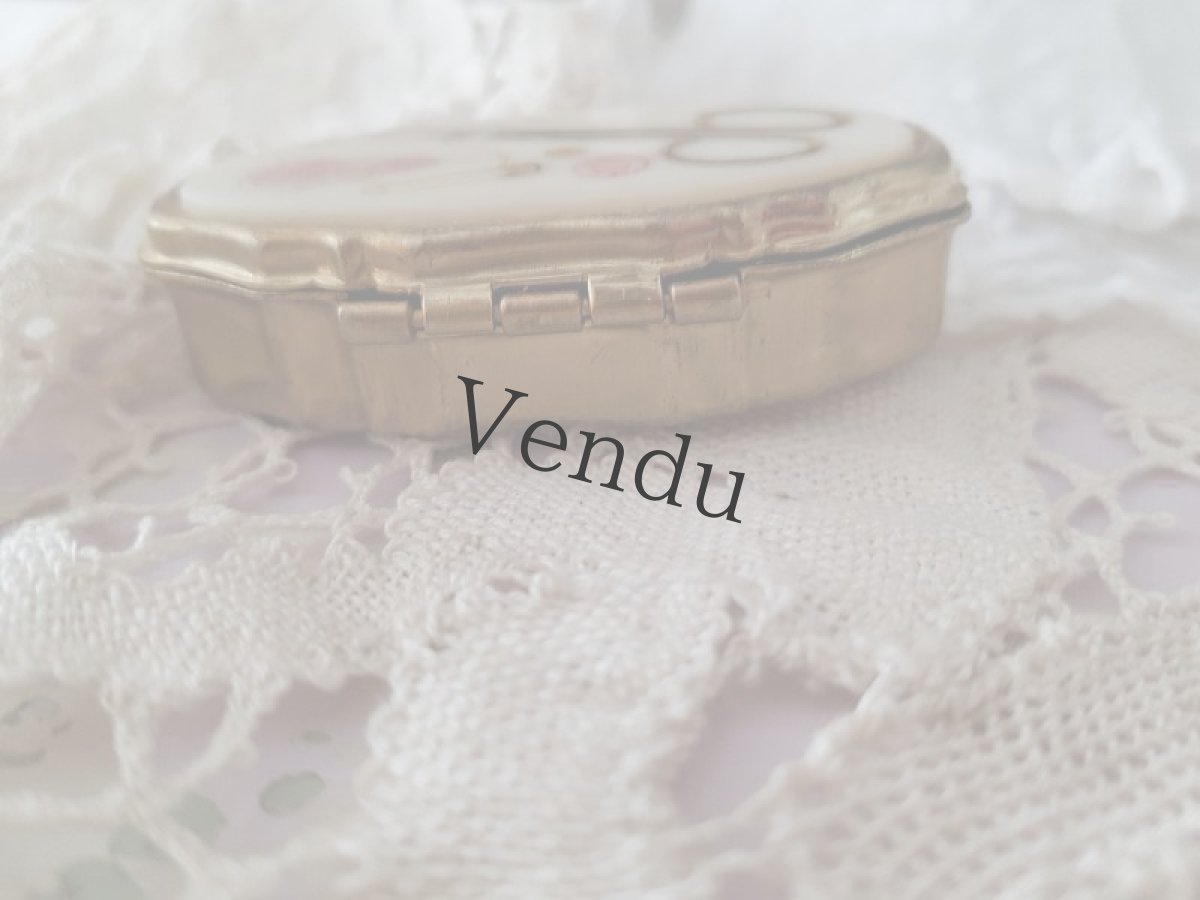 画像5: 【Hold】フランスヴィンテージ　メルスリー絵柄のピルケース (5)