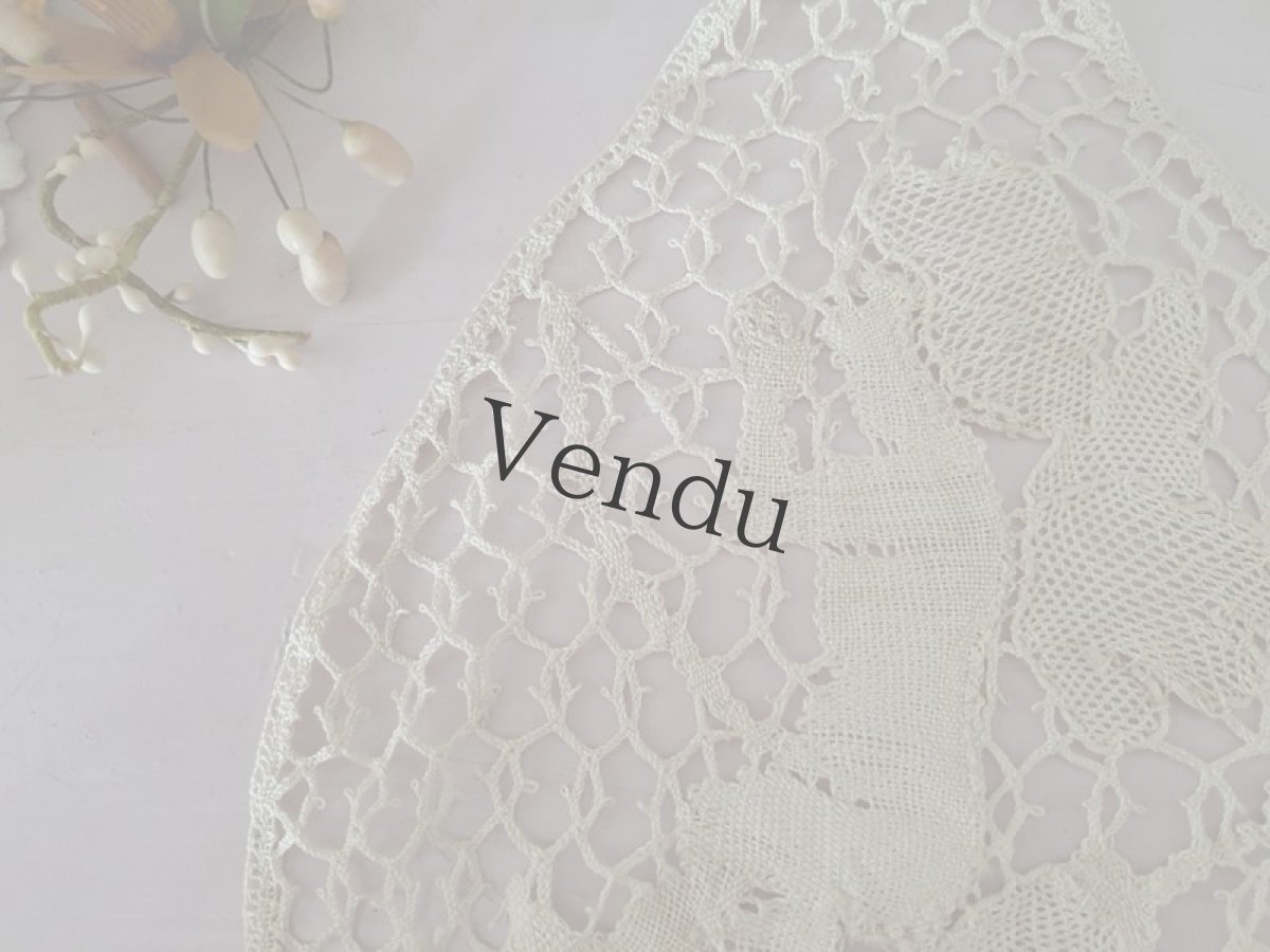 画像3: フランスアンティーク　キューピッドのレースモティーフ (3)