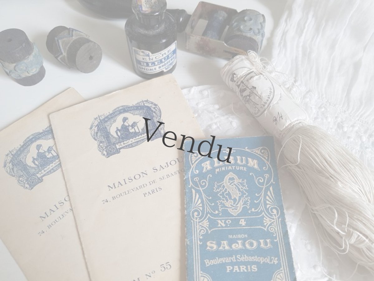 画像6: フランスアンティーク　MAISON SAJOU　ミニチュア刺繍アルファベット図案 No.4 (6)