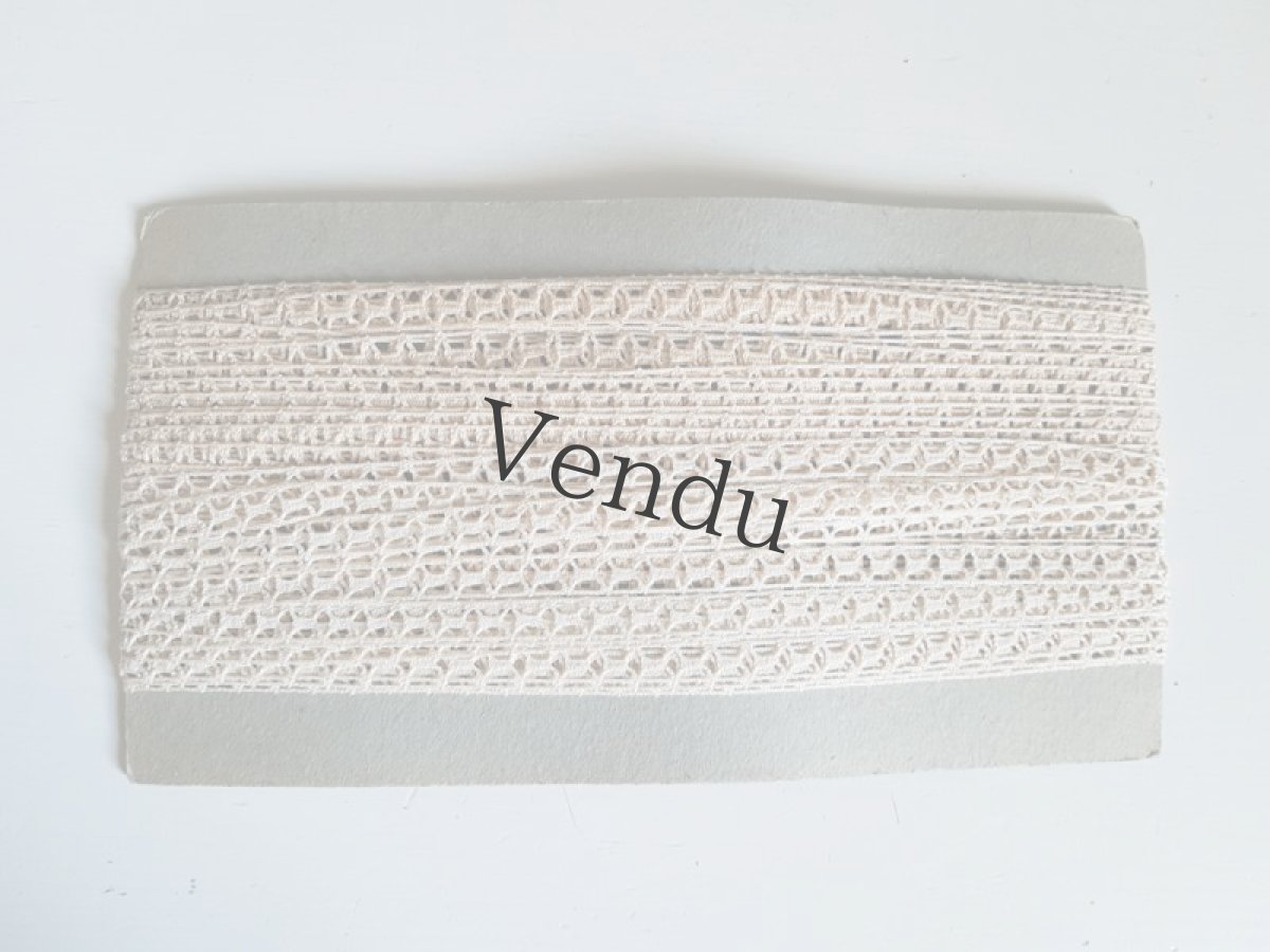 画像5: フランスアンティーク　台紙とラベルつきレースブレード (5)