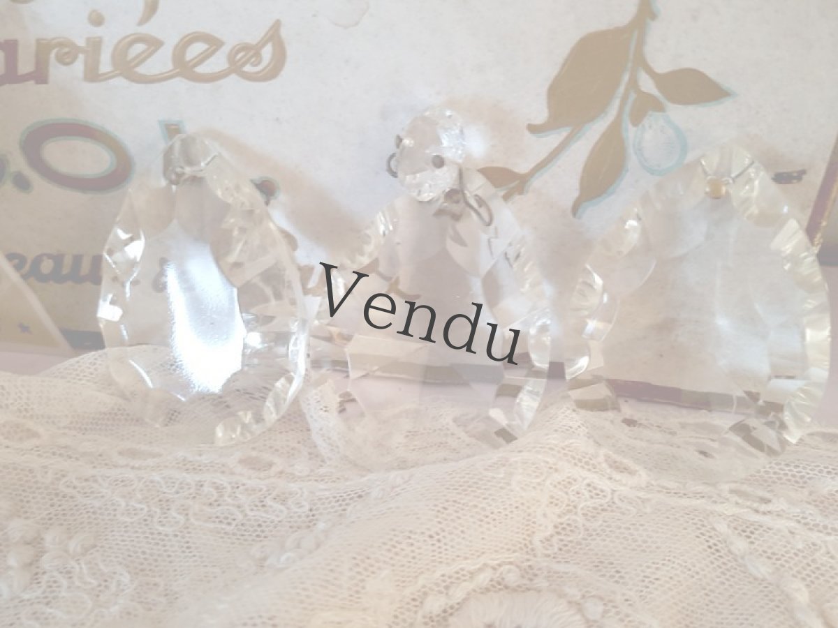 画像3: フランスアンティーク　クリスタルシャンデリアパーツ　大きめ (3)