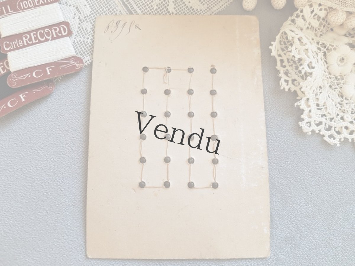 画像6: フランスアンティーク　ドール用 ゴールドメタルペイントボタンシート 8mm (6)